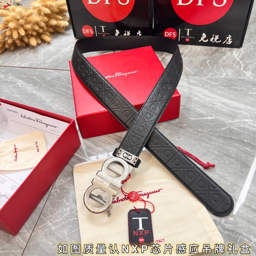 Streetwear Belt Ferragamo 319892 size:3.5cm - vstockx