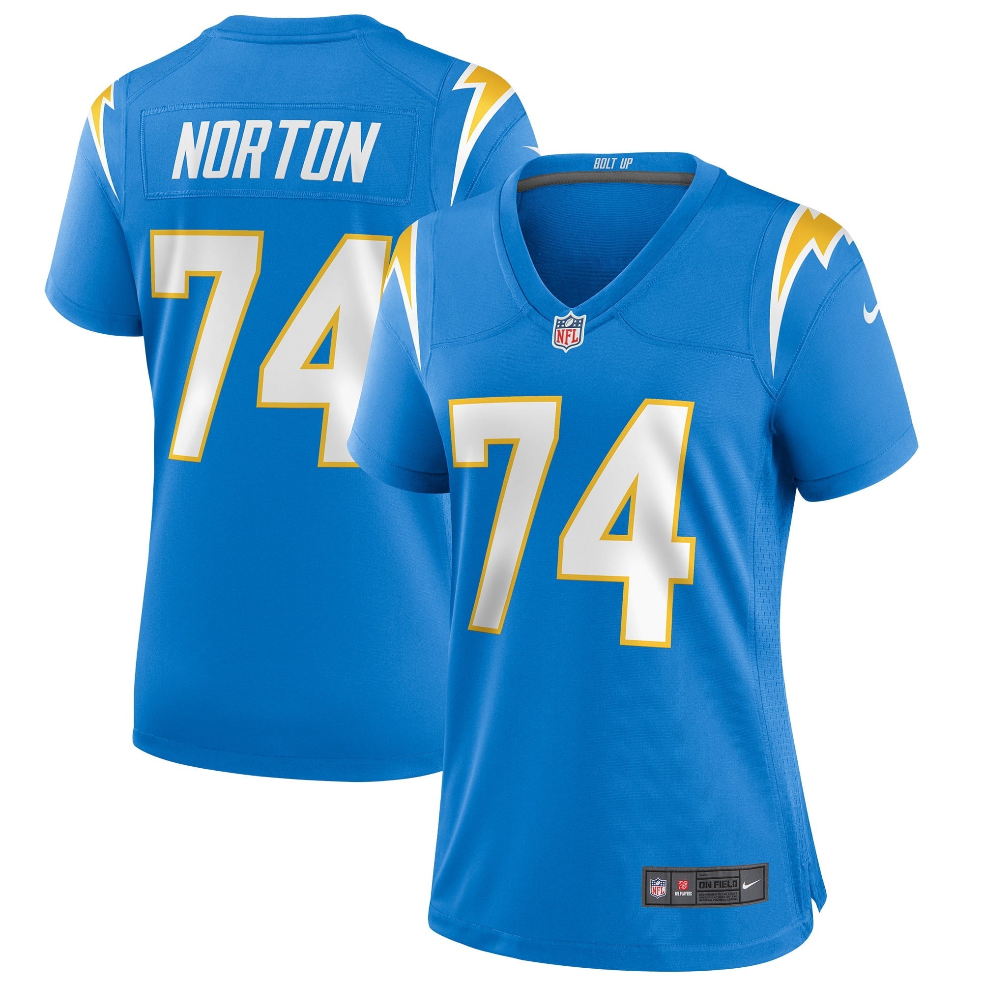 Women's Nike Storm Norton Powder Blue Los Angeles Chargers Game Jersey - vstockx