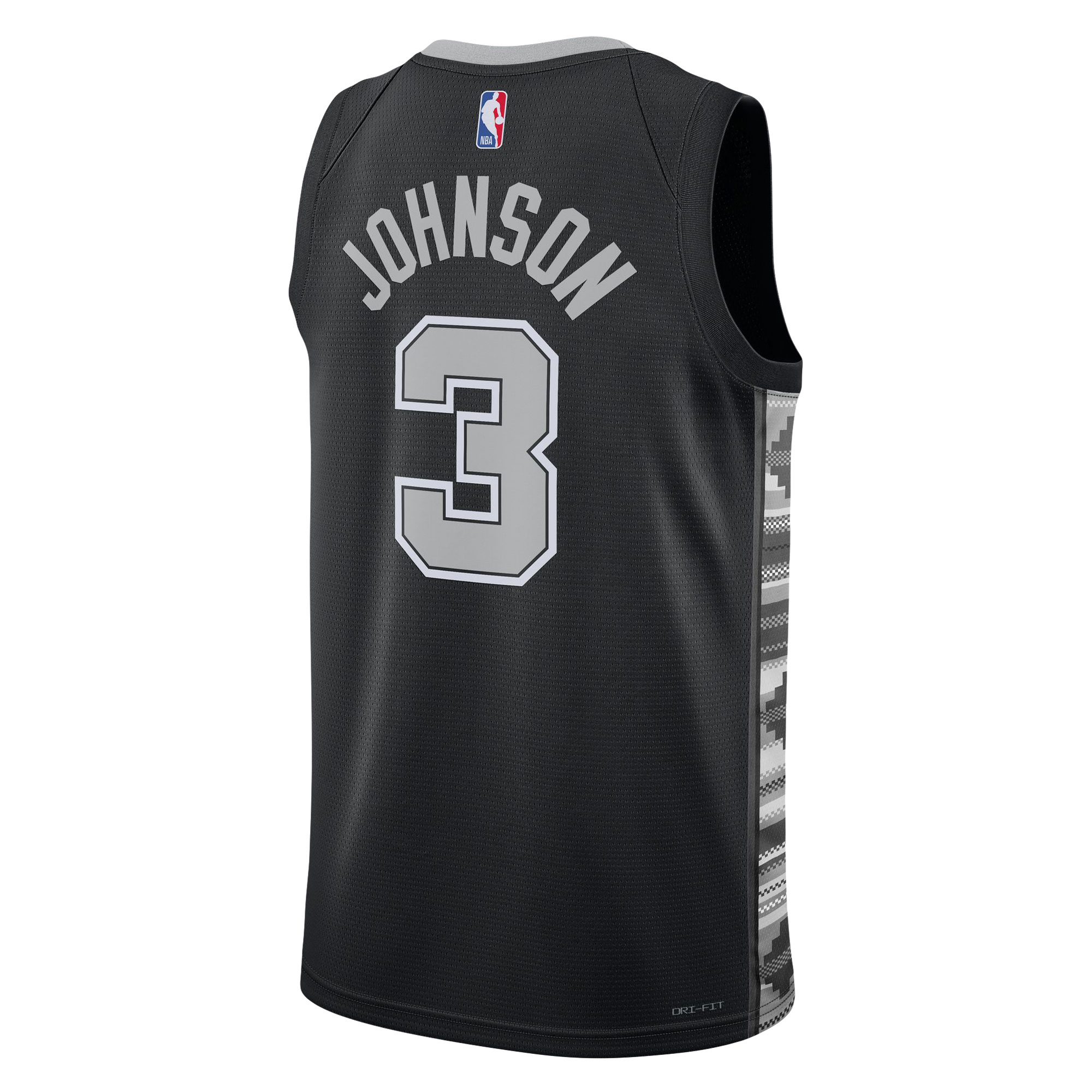 Keldon Johnson San Antonio Spurs Jordans Brand Unisex Swingman Jersey - Statement Edition - Black - vstockx