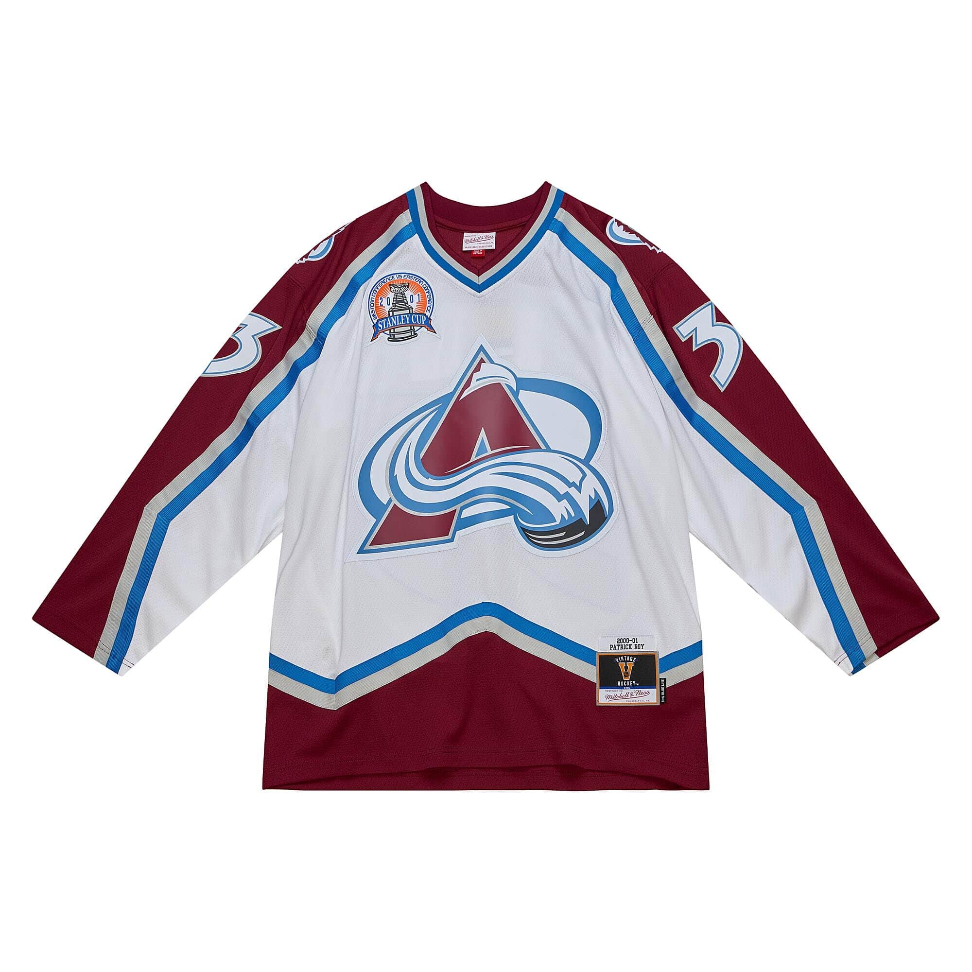 Blue Line Patrick Roy Colorado Avalanche 2000 Jersey - vstockx