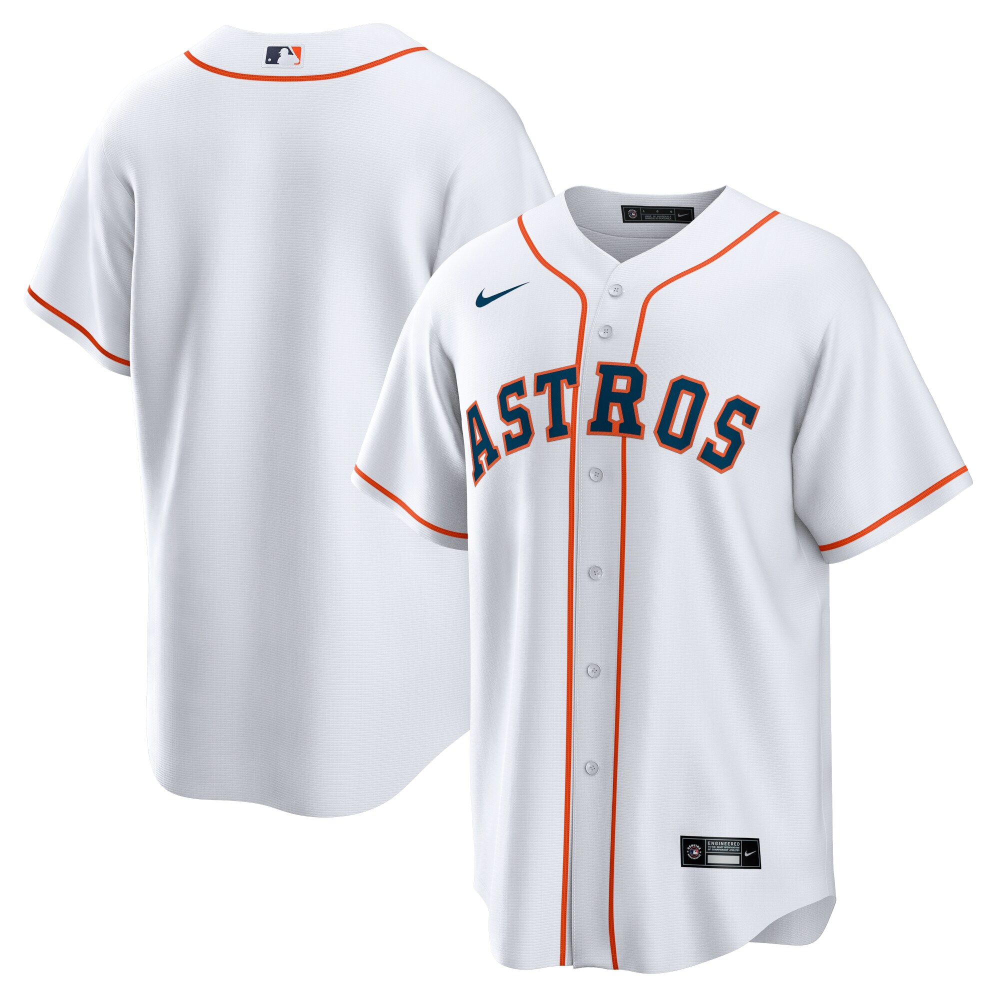 Houston Astros Nike Home Replica Team Jersey - White - vstockx