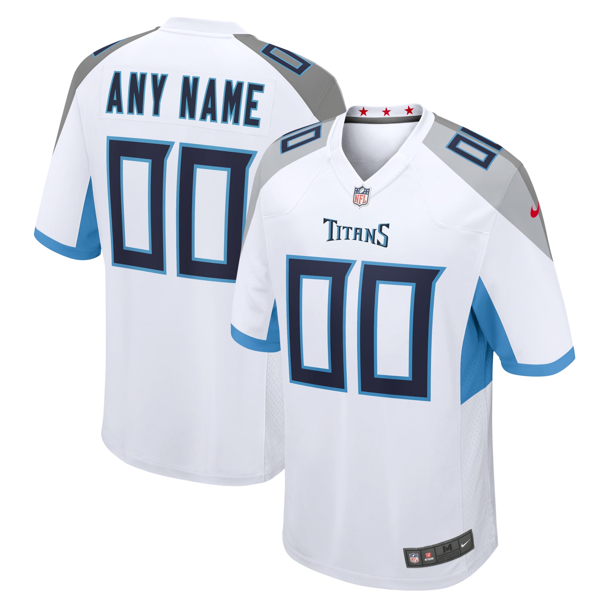 Tennessee Titans Nike Custom Game Jersey - White - vstockx