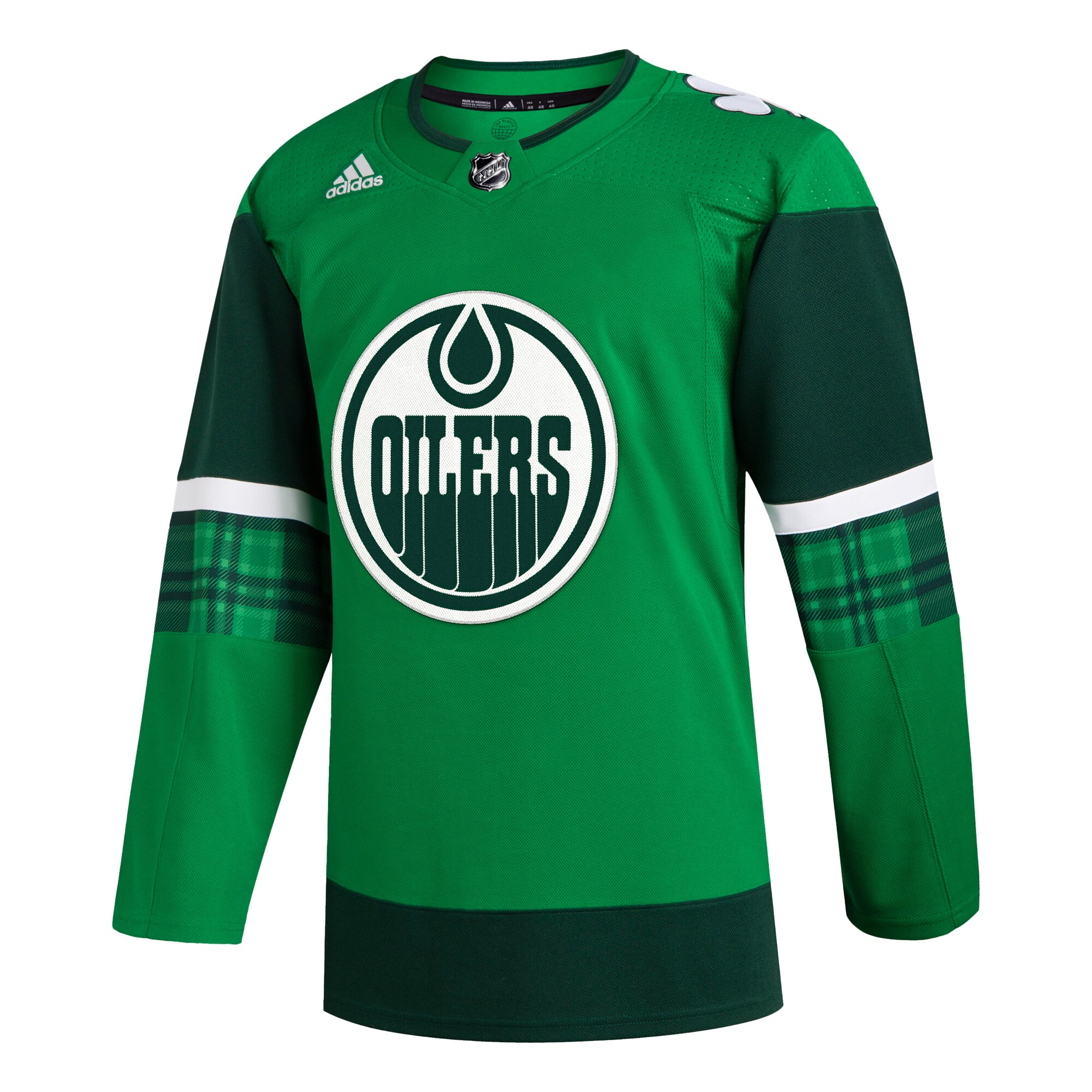 Edmonton Oilers adidas 2023 St. Patrick's Day Primegreen Authentic Jersey - Kelly Green - vstockx