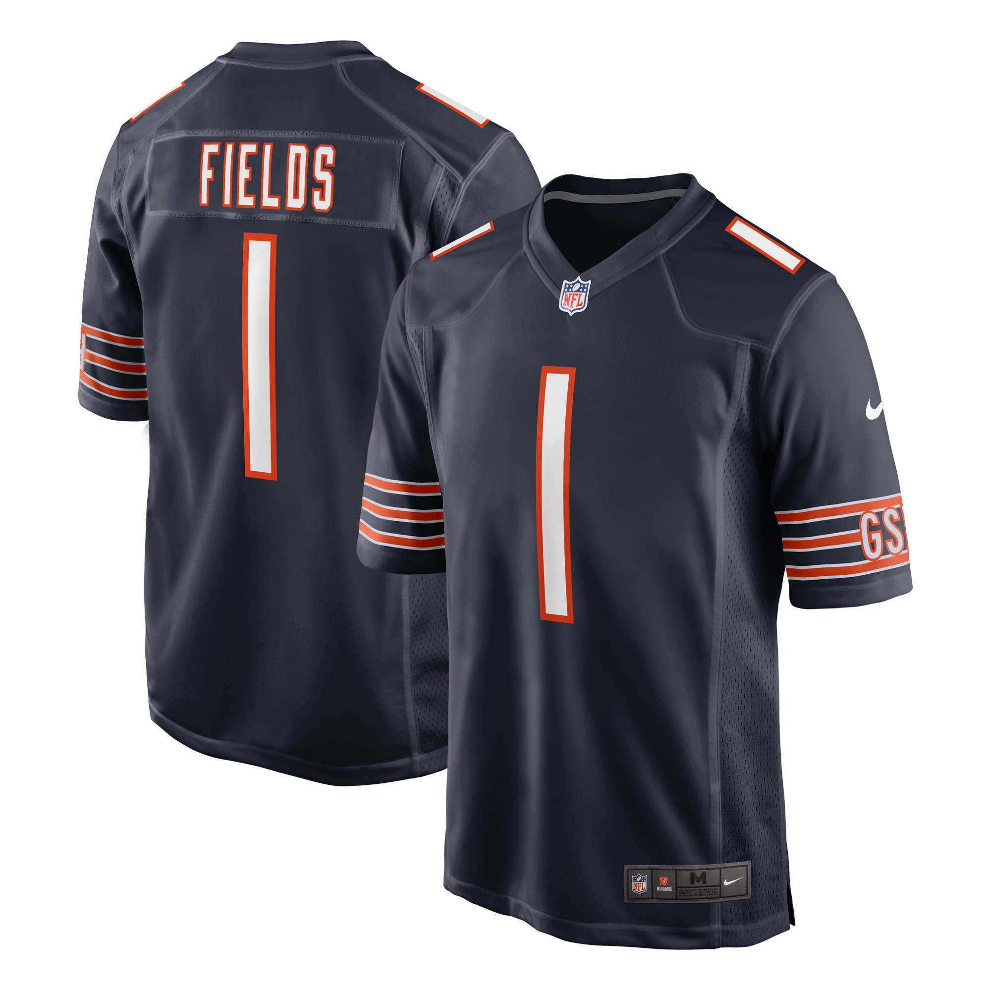 Justin Fields Chicago Bears Nike Game Jersey - Navy - vstockx
