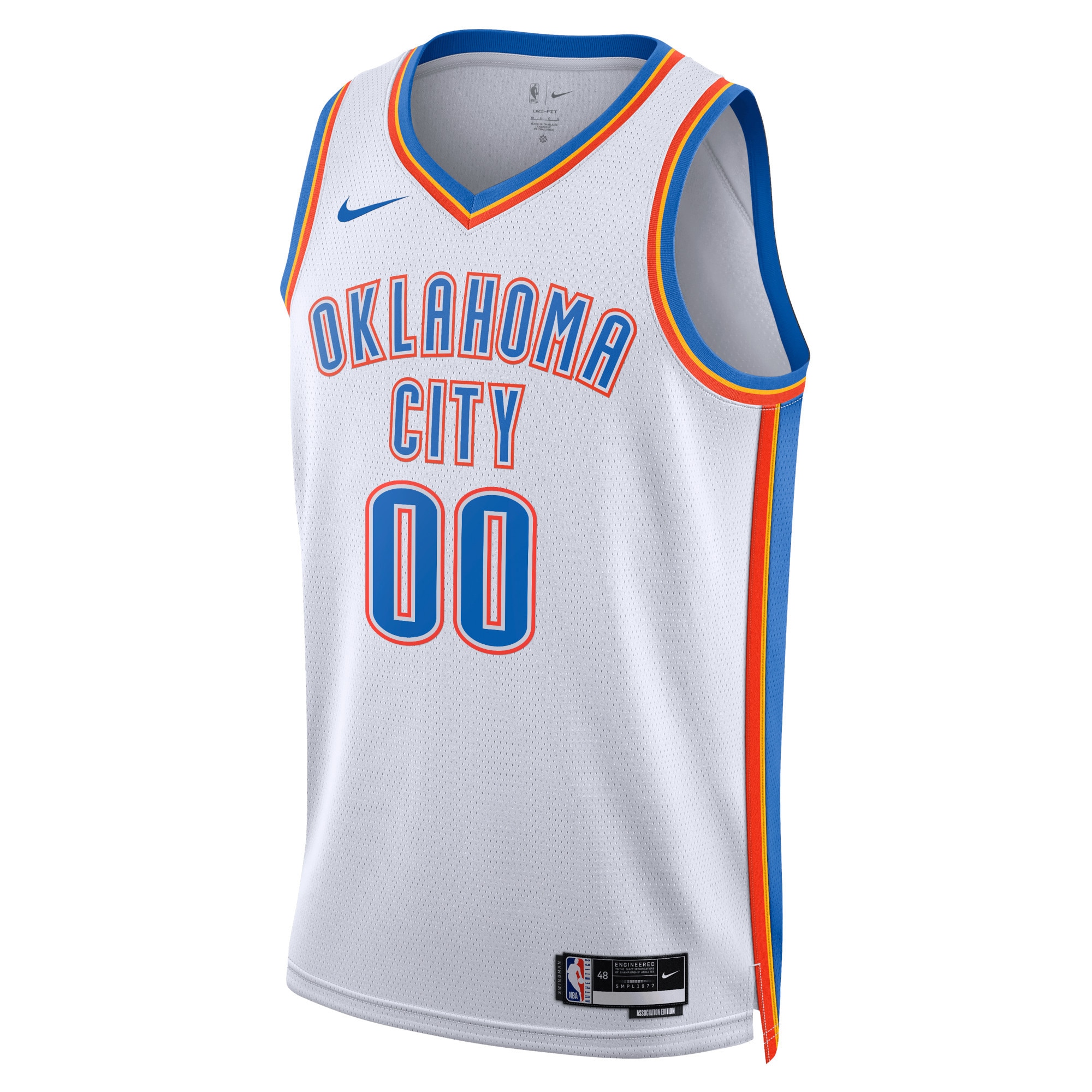 Oklahoma City Thunder Nike Unisex Swingman Custom Jersey White - Icon Edition - vstockx
