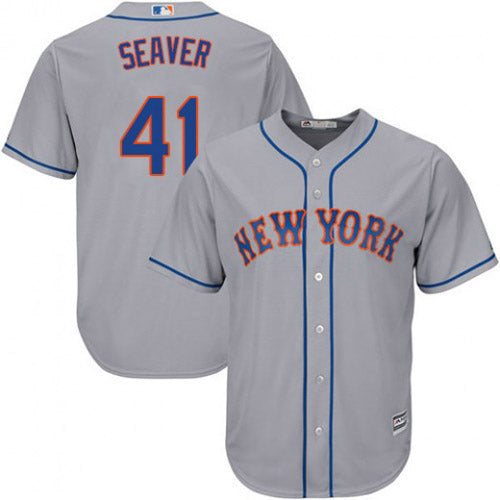 Youth New York Mets Tom Seaver Replica Road Jersey - Gray - vstockx