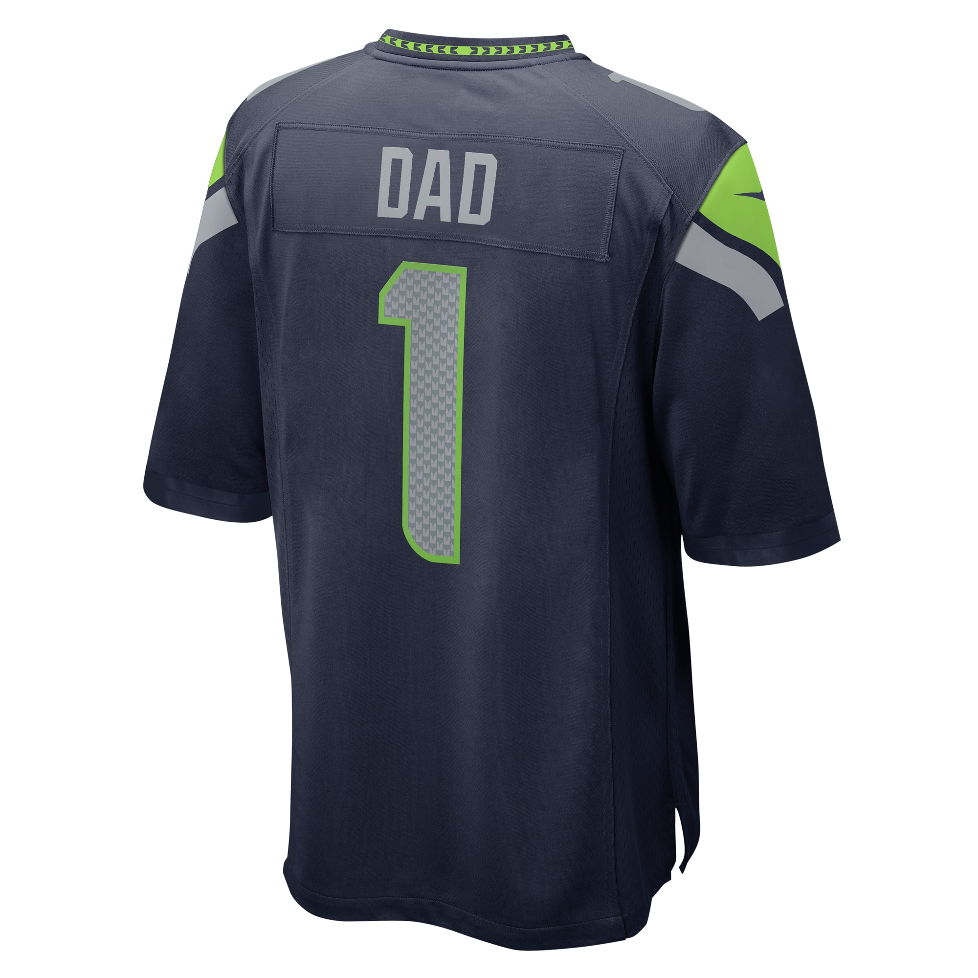 Number 1 Dad Seattle Seahawks Nike Game Jersey - College Navy - vstockx