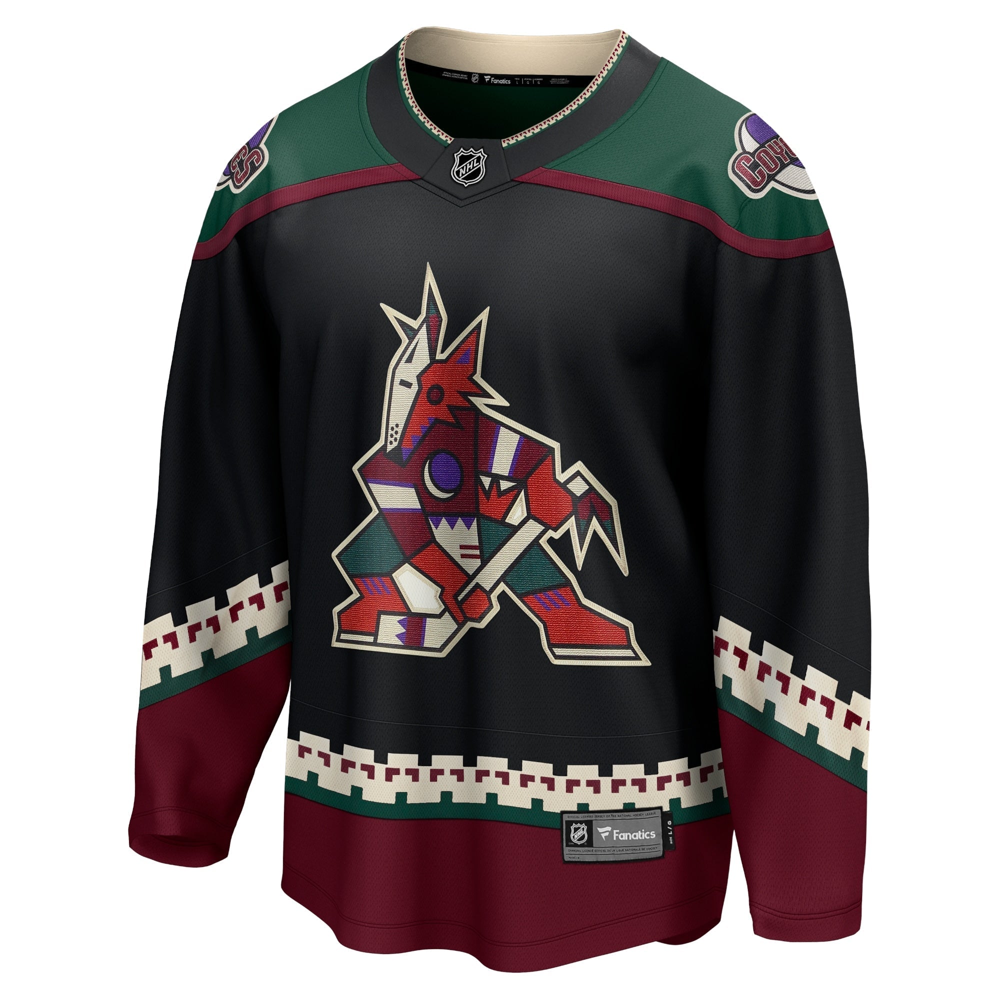 Men's Fanatics Branded Black Arizona Coyotes 2021/22 Home Breakaway Jersey - vstockx
