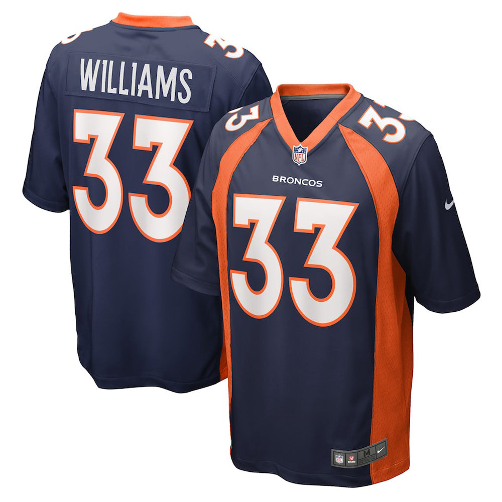 Youth Denver Broncos Javonte Williams Game Jersey - Navy - vstockx