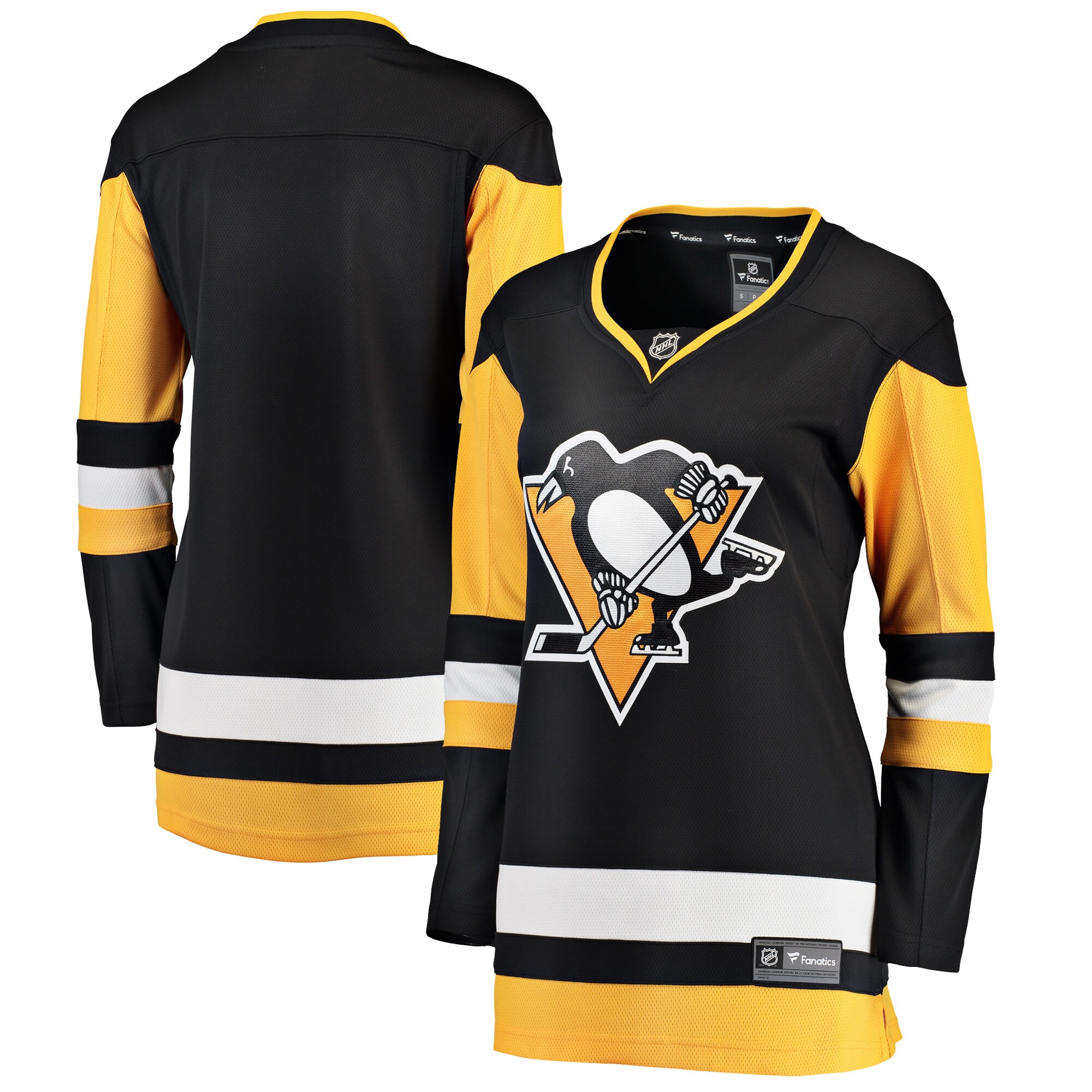 Pittsburgh Penguins Fanatics Branded Women's Breakaway Home Jersey - Black - vstockx