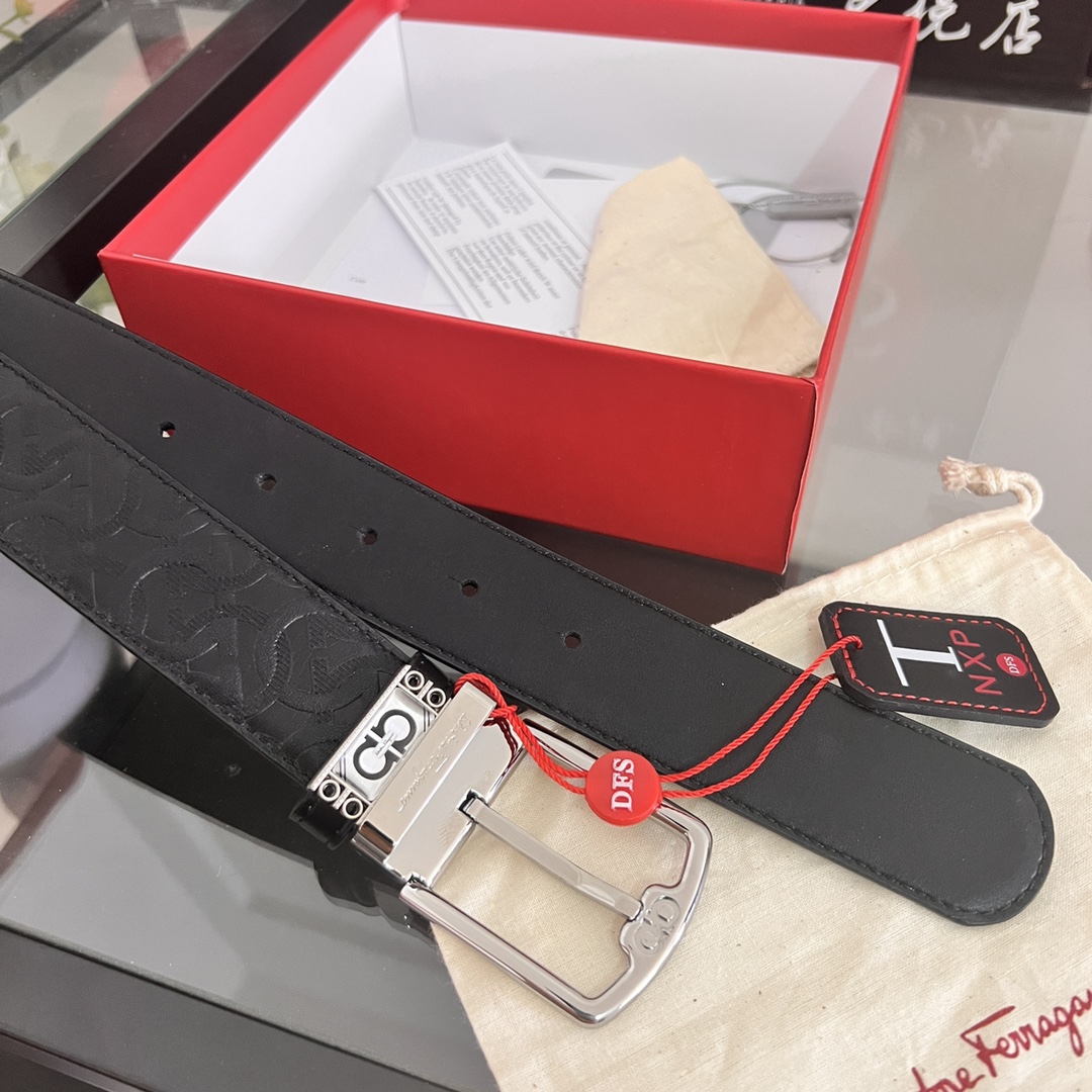 Streetwear Belt Ferragamo 320219 size:3.5cm - vstockx