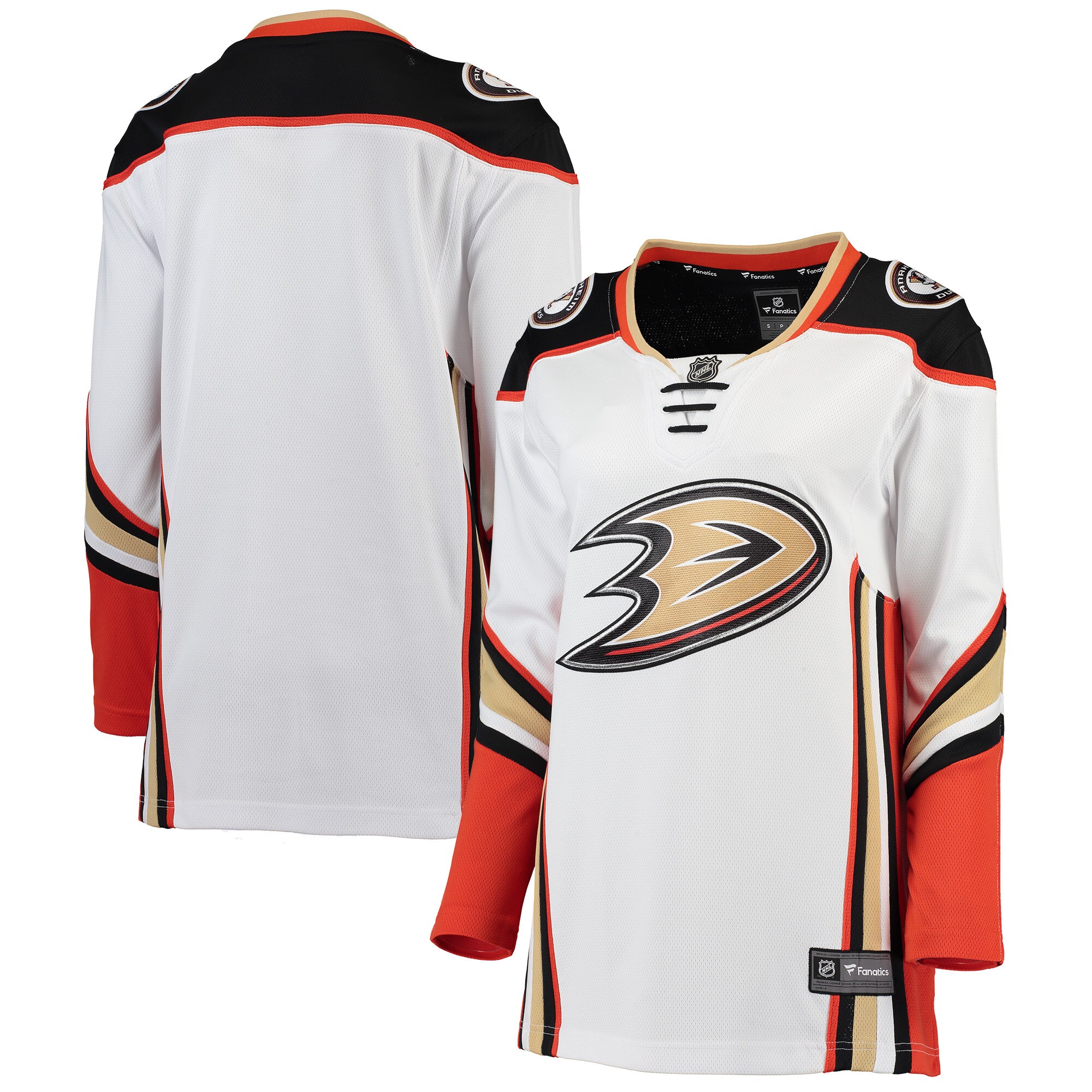 Anaheim Ducks Fanatics Branded Women's Away Breakaway Jersey - White - vstockx