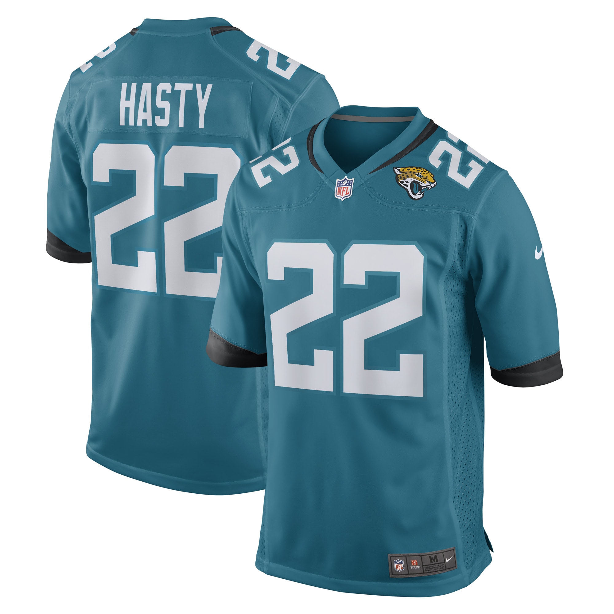 Jamycal Hasty Jacksonville Jaguars Nike Game Player Jersey - Teal - vstockx