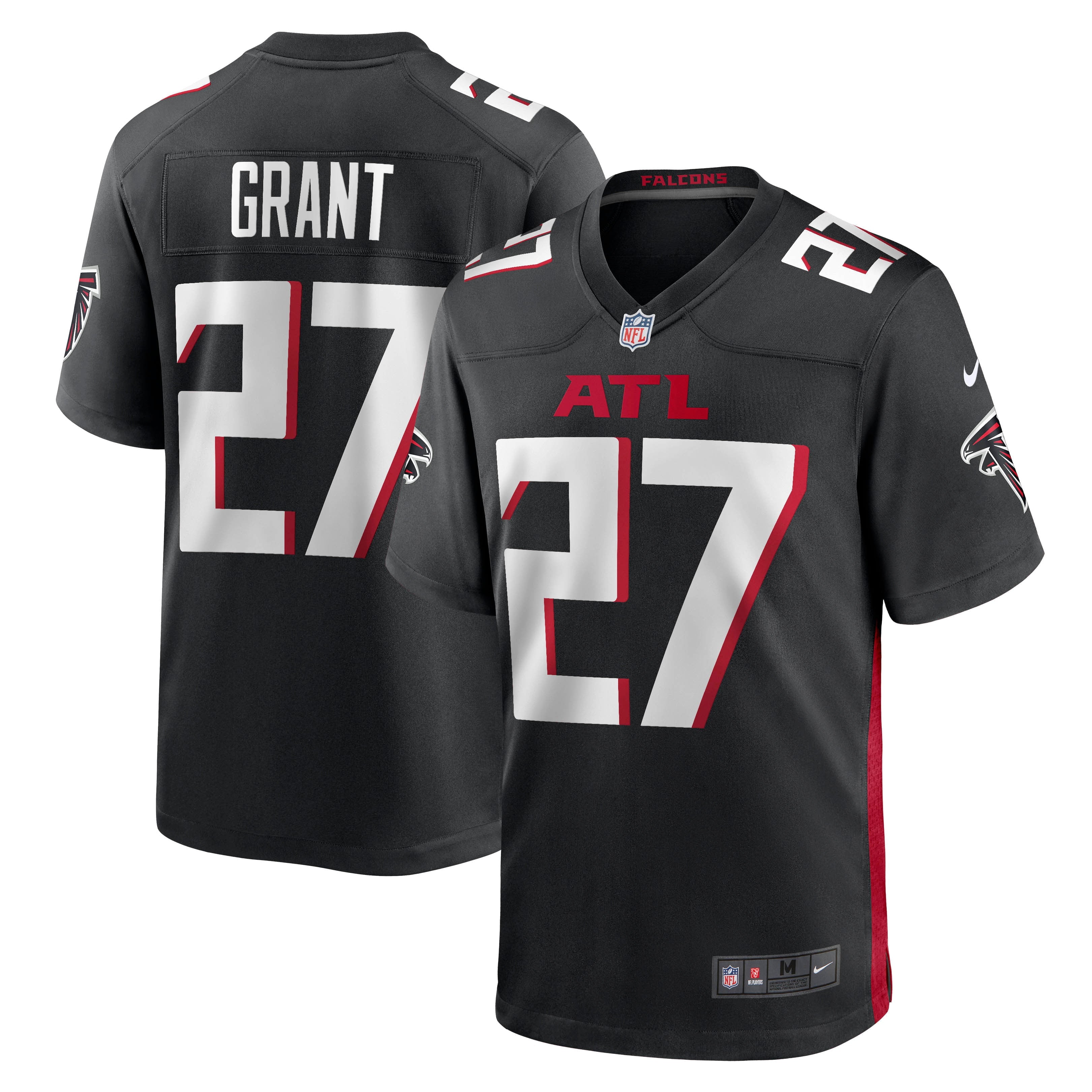 Men's Nike Richie Grant Black Atlanta Falcons Game Jersey - vstockx