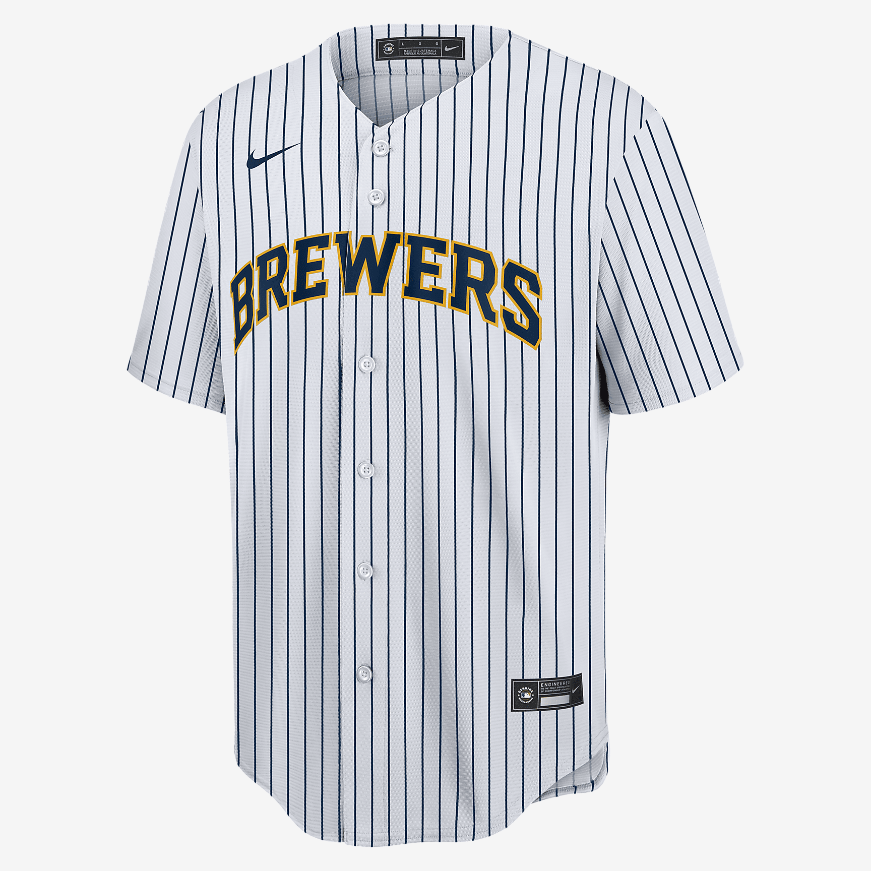 MLB Milwaukee Brewers Men's Replica Baseball Jersey - White - vstockx