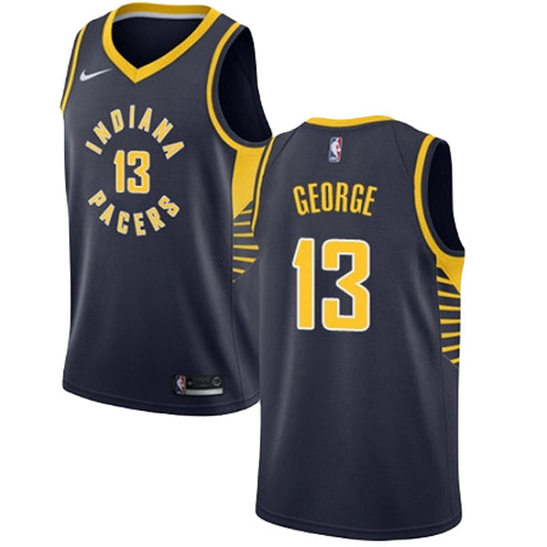 Men's Indiana Pacers Paul George Icon Edition Jersey - Navy - vstockx