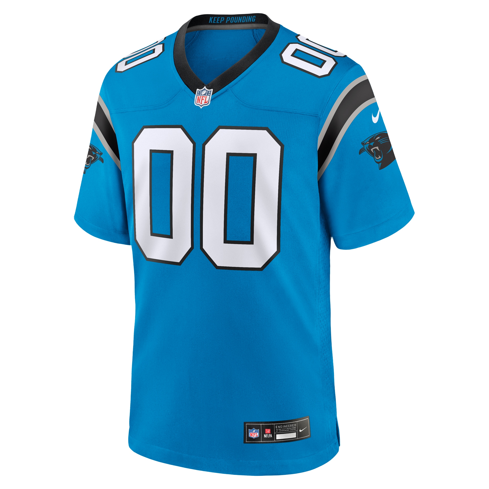 Carolina Panthers Nike Alternate Custom Game Jersey - Blue - vstockx