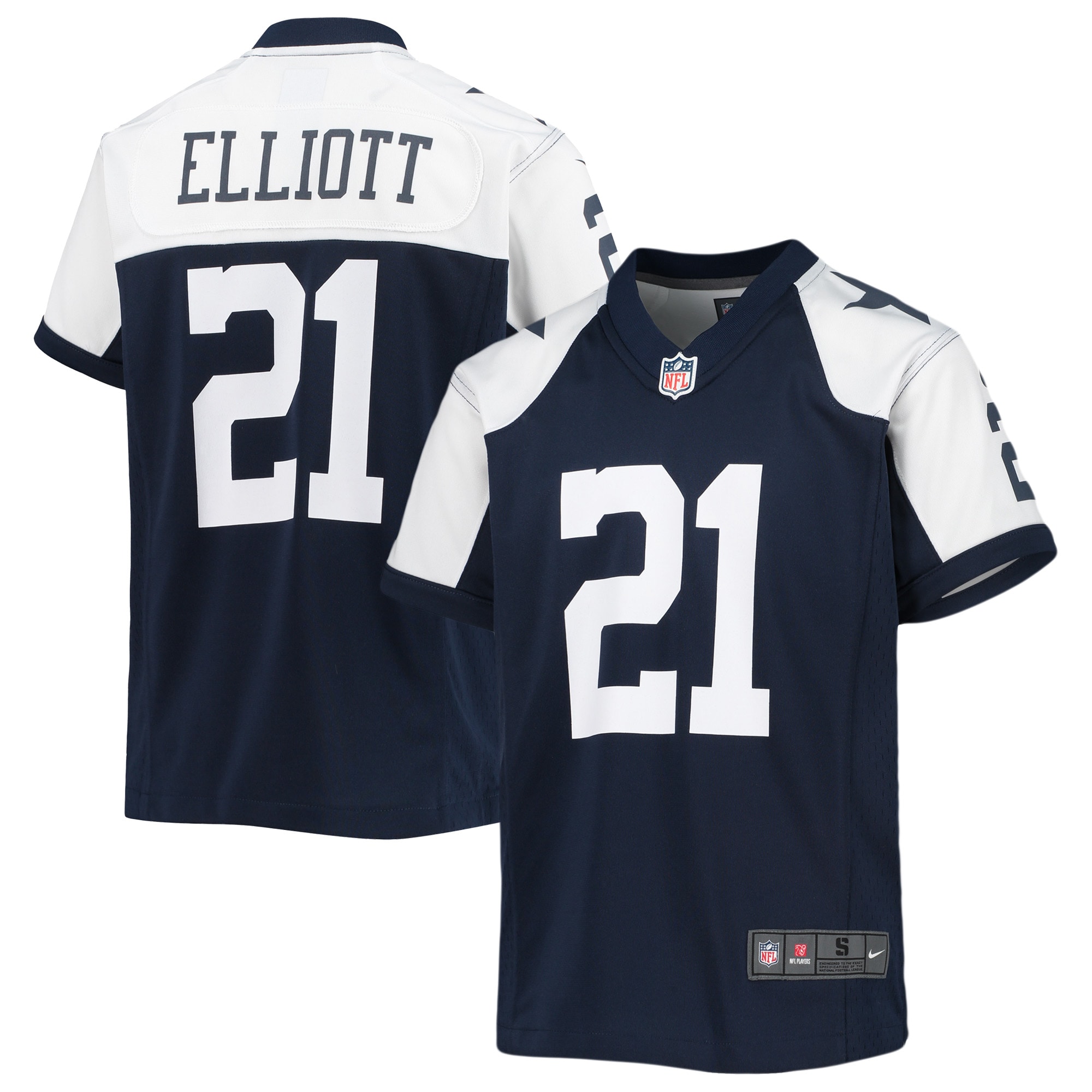 Ezekiel Elliott Dallas Cowboys Nike Youth Alternate Player Game Jersey - Navy - vstockx
