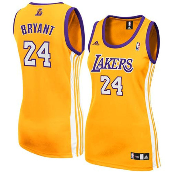 Women's Los Angeles Lakers Kobe Bryant Road Jersey - Gold - vstockx
