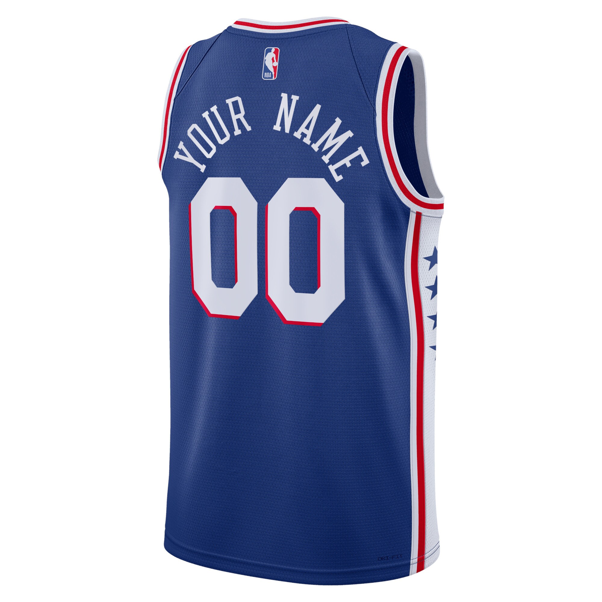 Philadelphia 76ers Nike Unisex 2022/23 Swingman Custom Jersey Royal - Icon Edition - vstockx