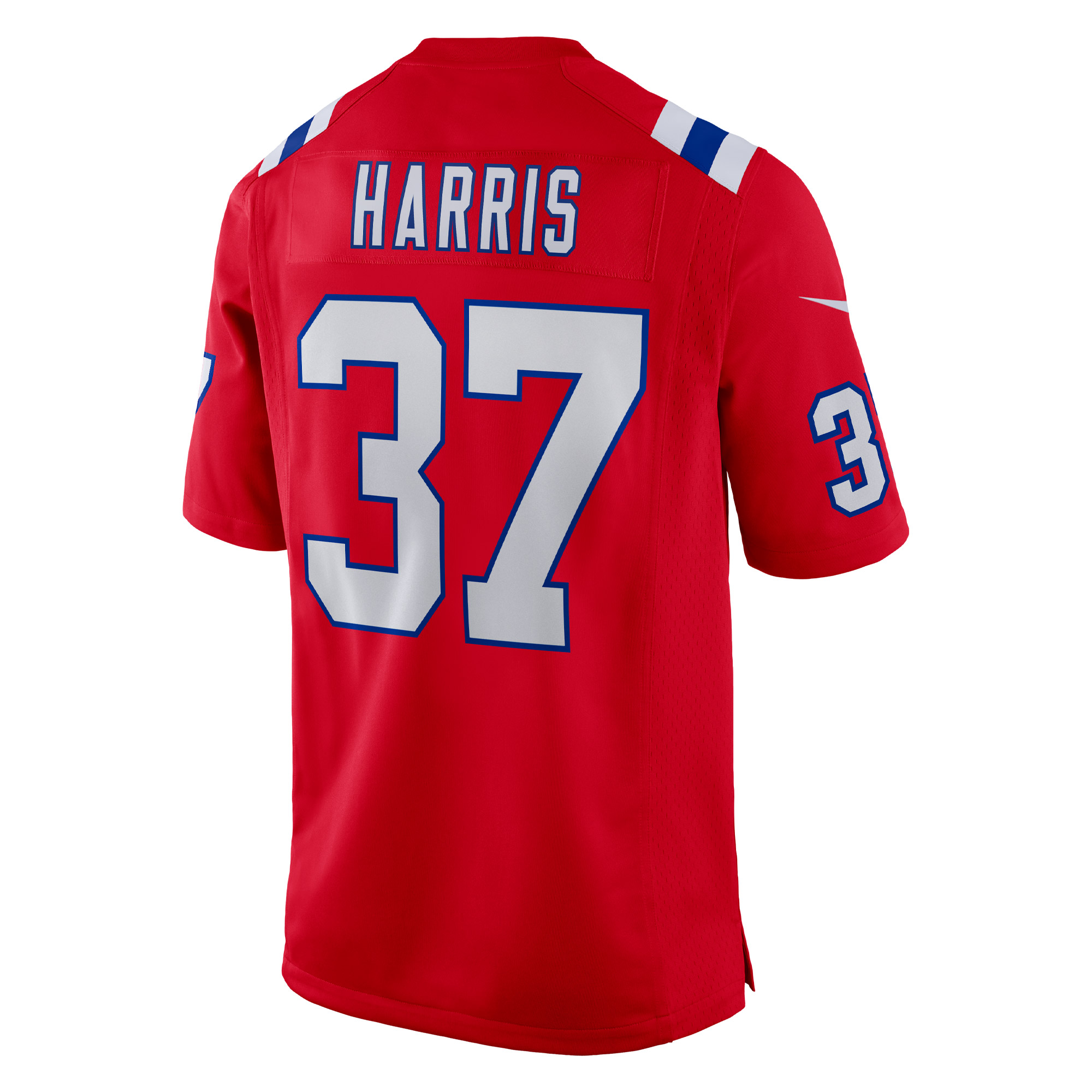 Damien Harris New England Patriots Nike Alternate Game Jersey - Red - vstockx