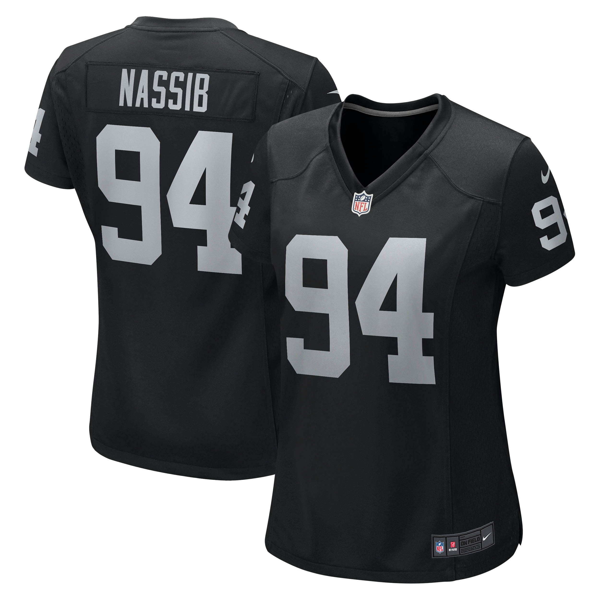 Carl Nassib Las Vegas Raiders Nike Women's Game Jersey - Black - vstockx