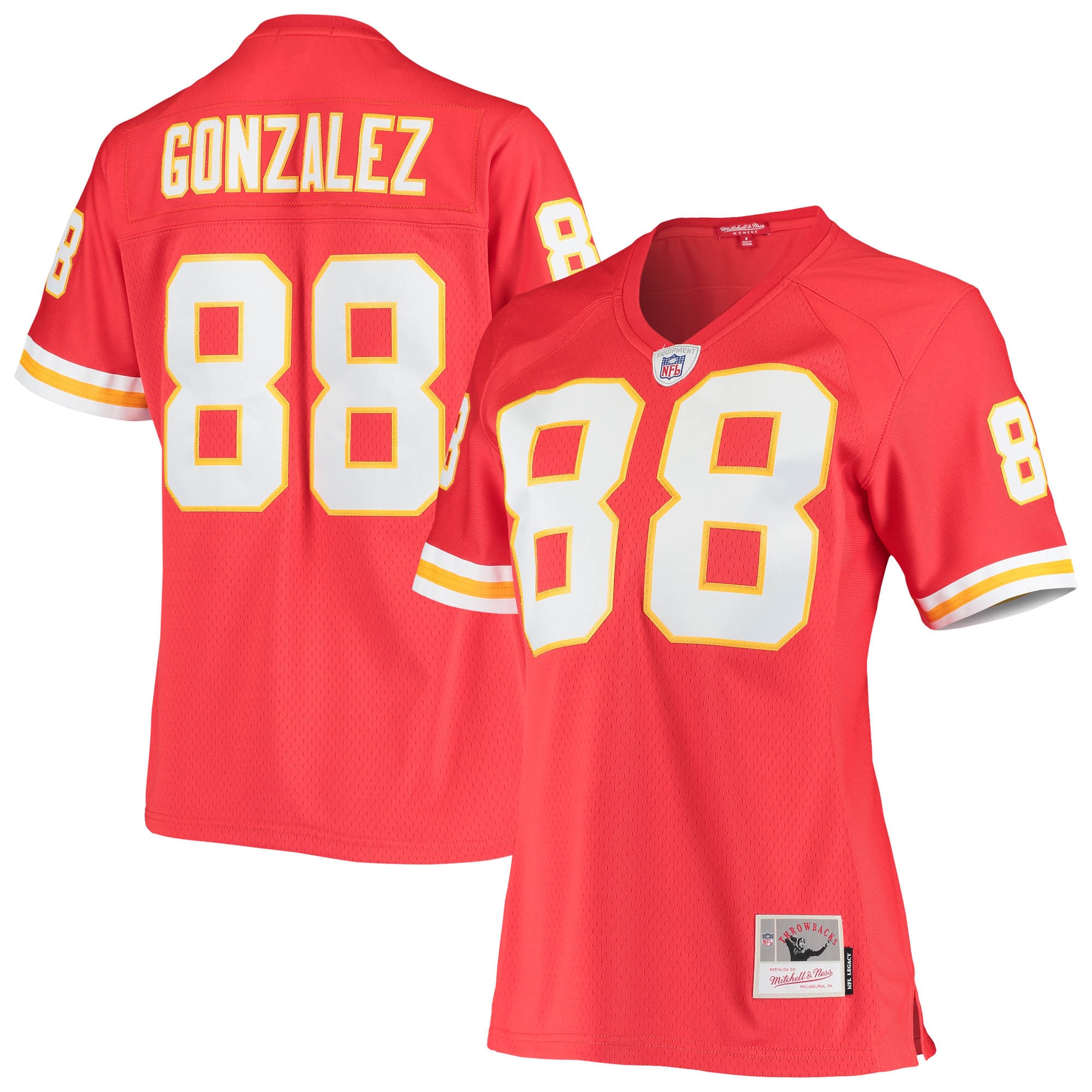 Tony Gonzalez Kansas City Chiefs Mitchell & Ness Women's Legacy Replica Team Jersey - Red - vstockx