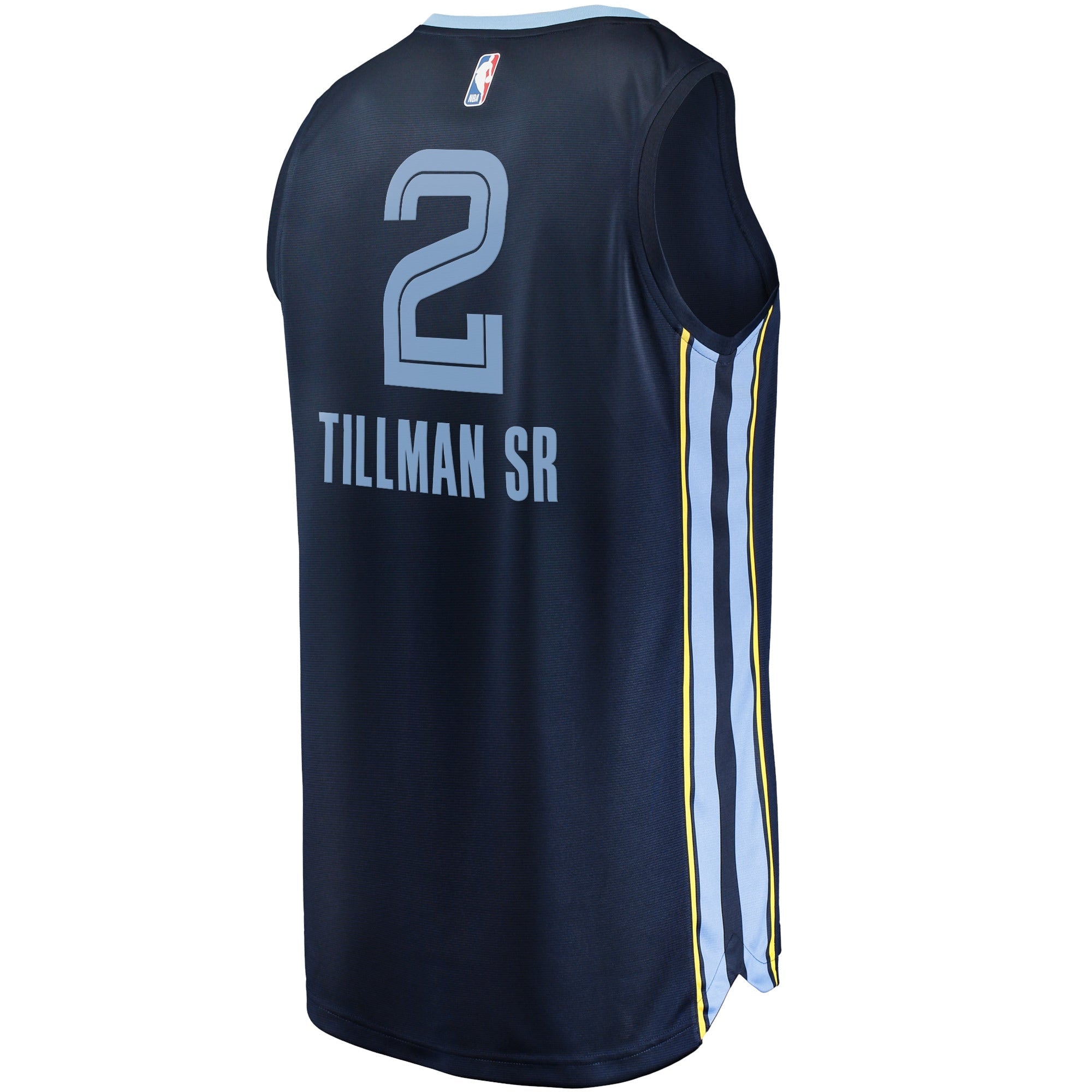 Men's Fanatics Branded Xavier Tillman Sr. Navy Memphis Grizzlies 2021/22 Fast Break Replica Jersey - Icon Edition - vstockx