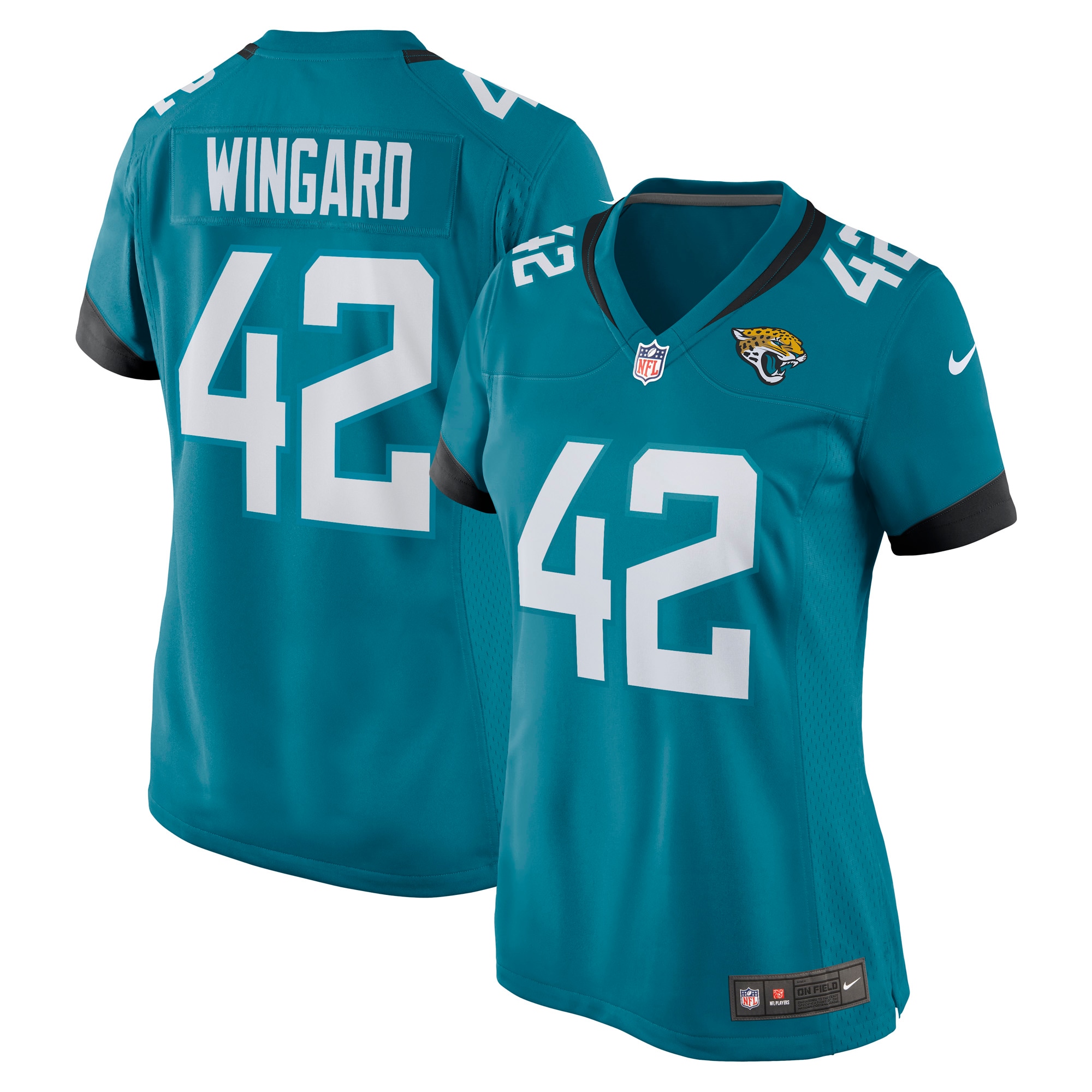 Andrew Wingard Jacksonville Jaguars Nike Women's Game Jersey - Teal - vstockx