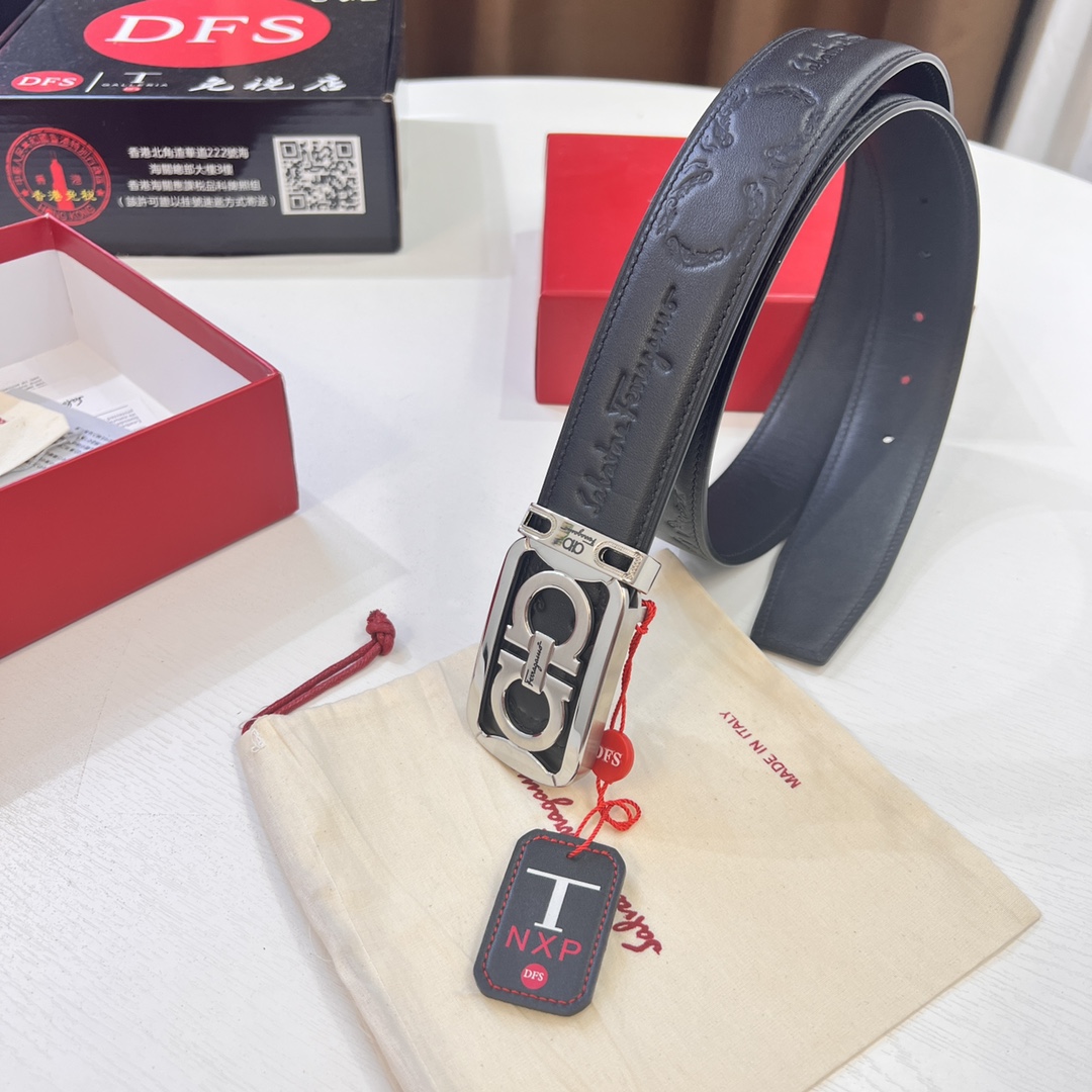 Streetwear Belt Ferragamo 320133 size:3.5cm - vstockx