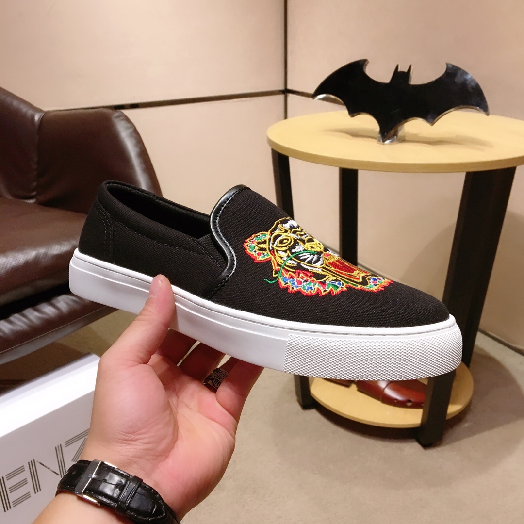 Kenzo K-SKATE Tiger canvas slip-on sneakers 22 - vstockx