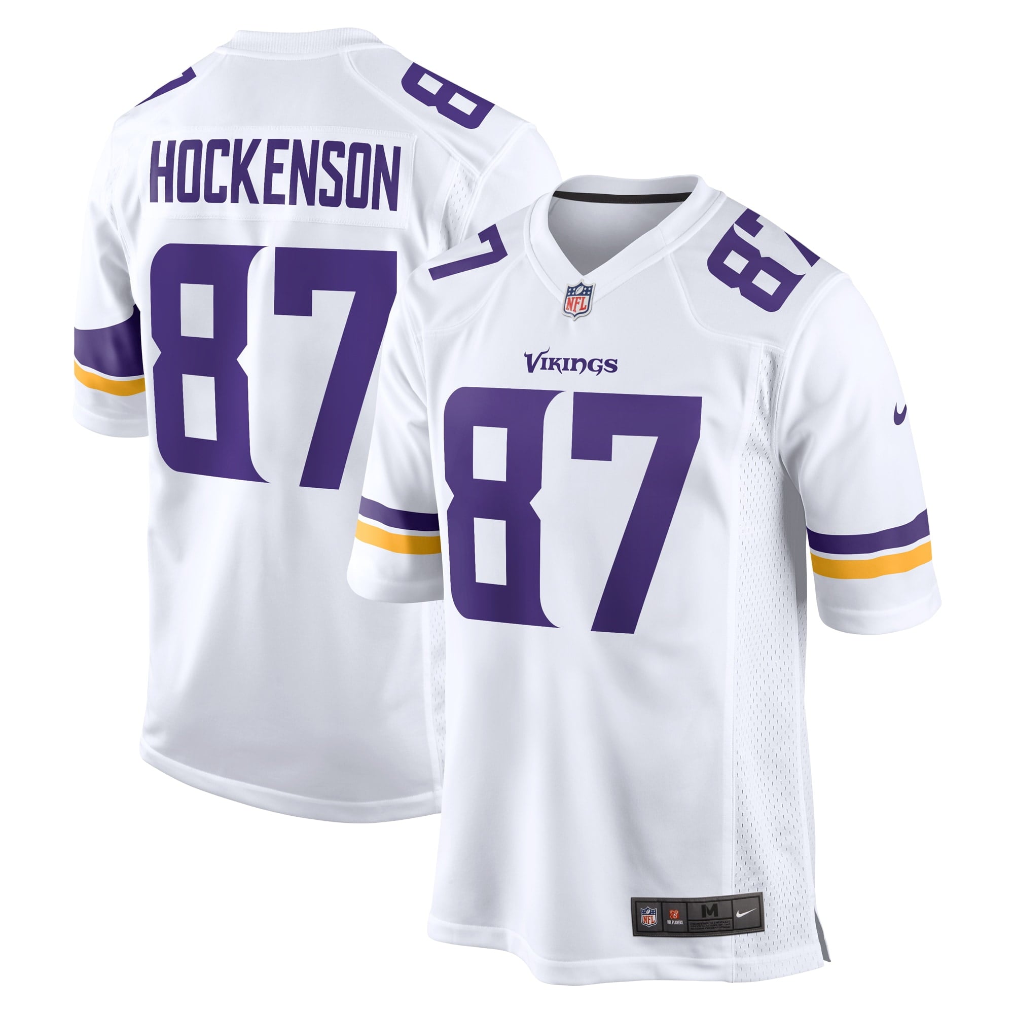Men's Nike T.J. Hockenson White Minnesota Vikings Game Player Jersey - vstockx