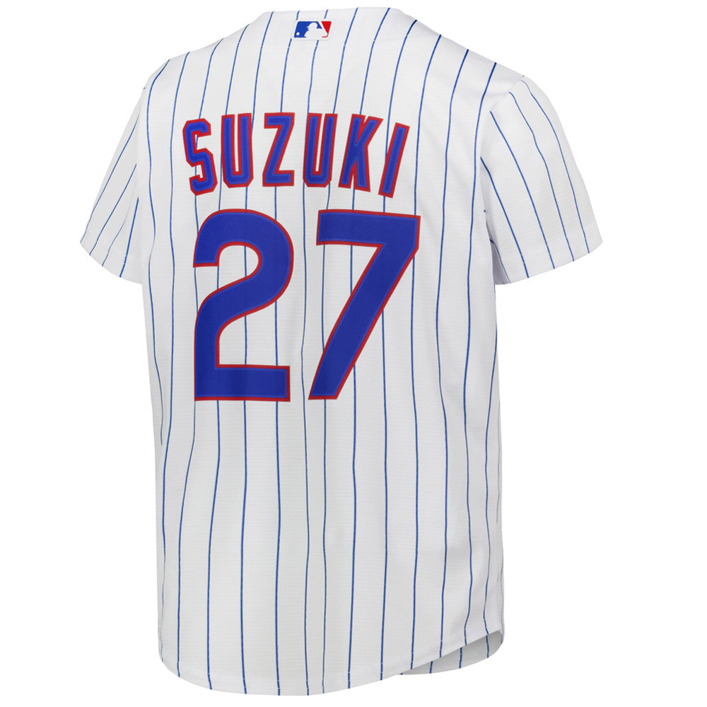 Youth Chicago Cubs Seiya Suzuki Home Player Jersey - White - vstockx