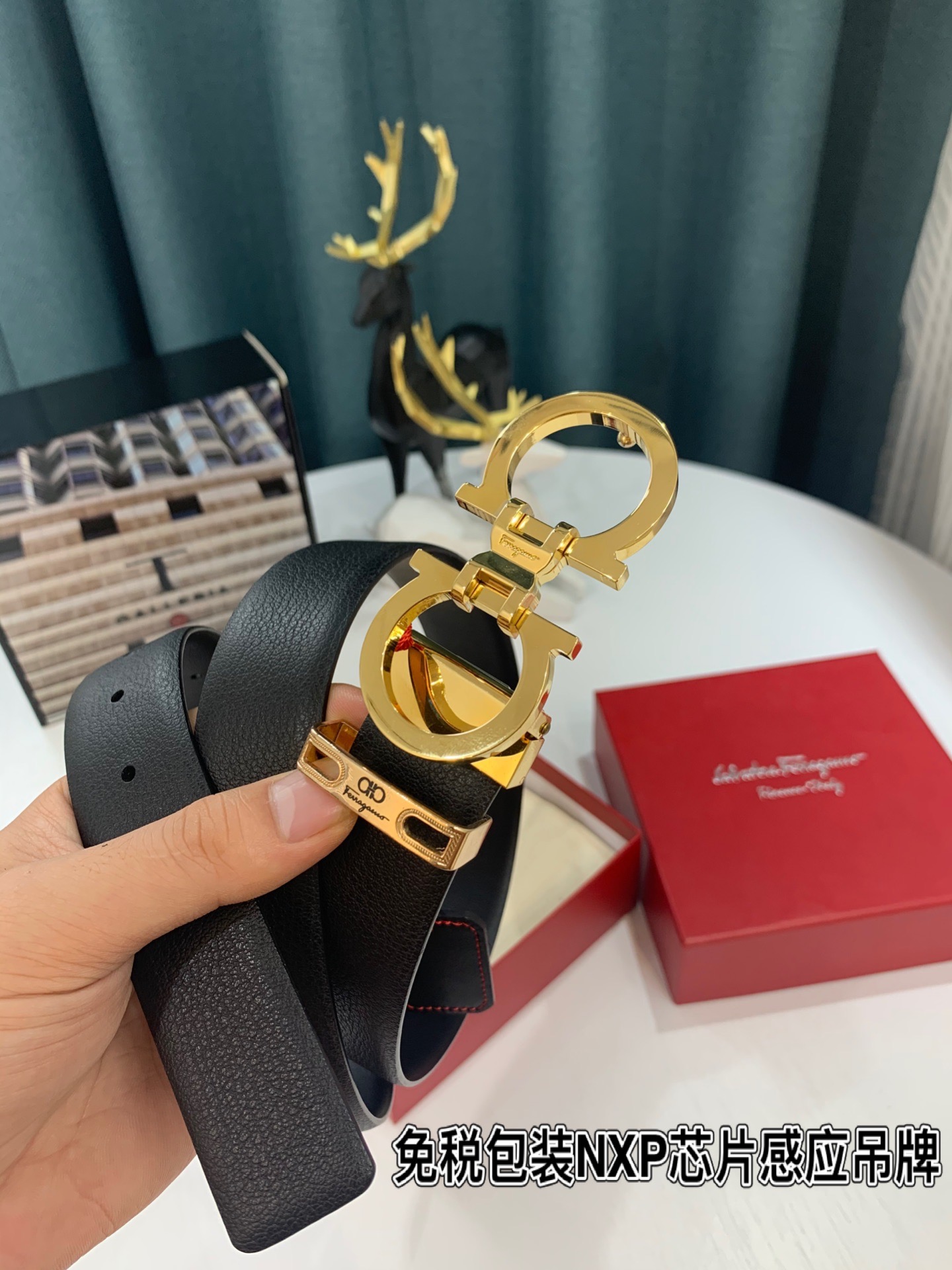 Streetwear Belt Ferragamo 319176 size:3.5cm - vstockx