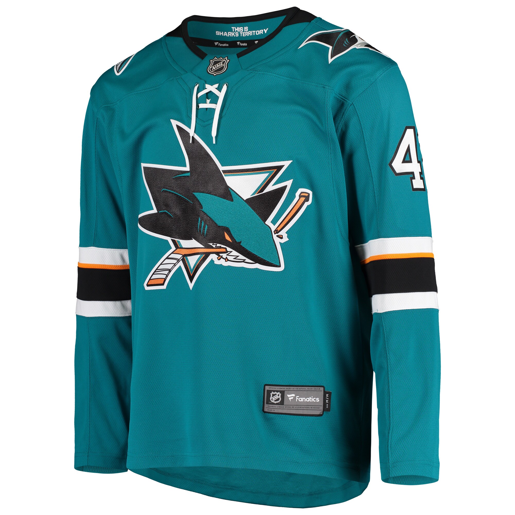 Joel Ward San Jose Sharks Fanatics Branded Breakaway Home Player Jersey - Teal - vstockx