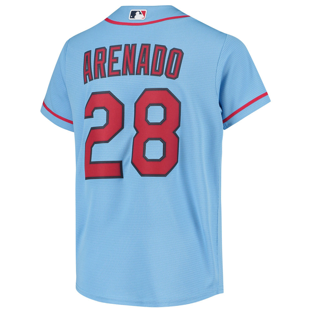 Youth St. Louis Cardinals Nolan Arenado Alternate Player Jersey - Light Blue - vstockx