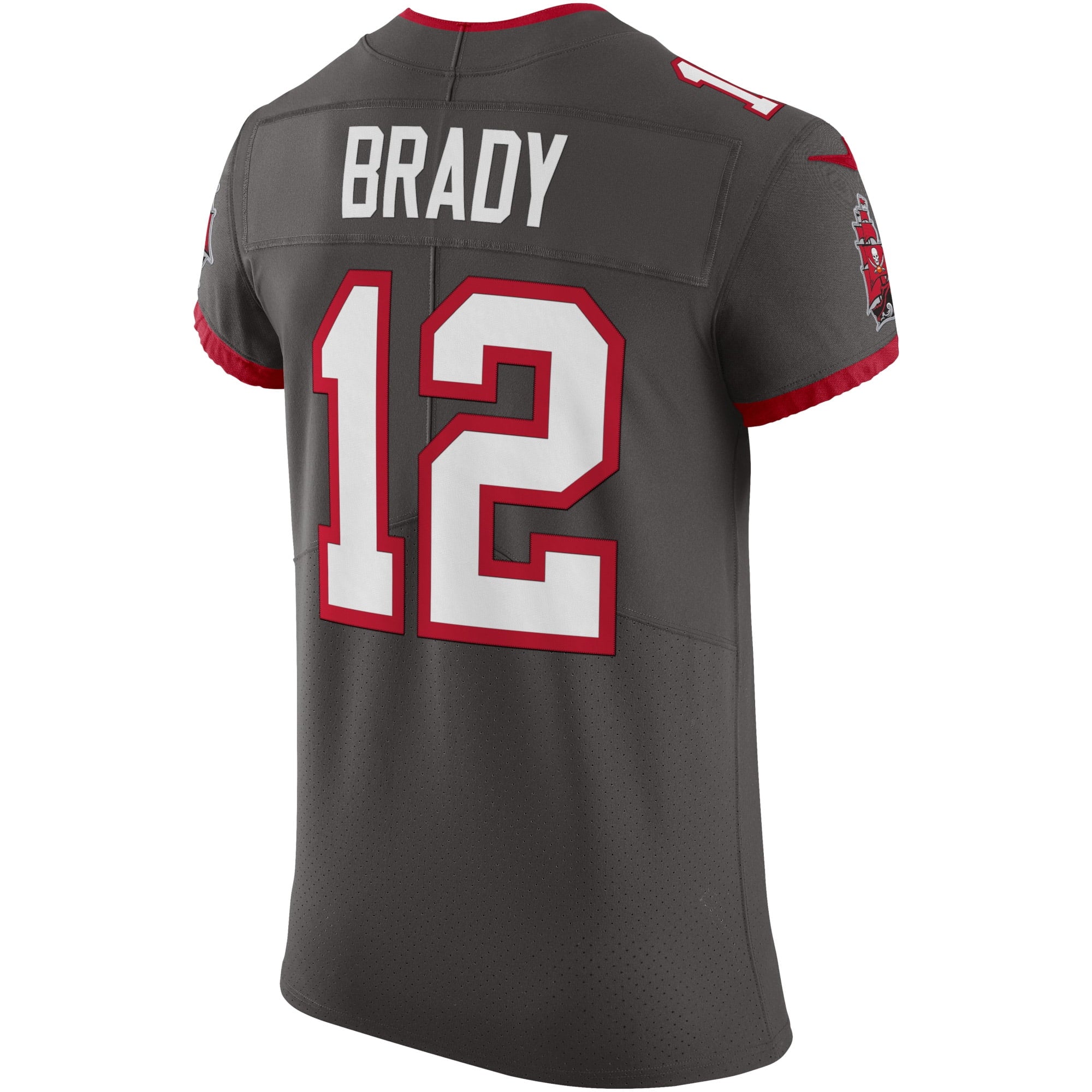 Men's Nike Tom Brady Pewter Tampa Bay Buccaneers Alternate Vapor Elite Jersey - vstockx
