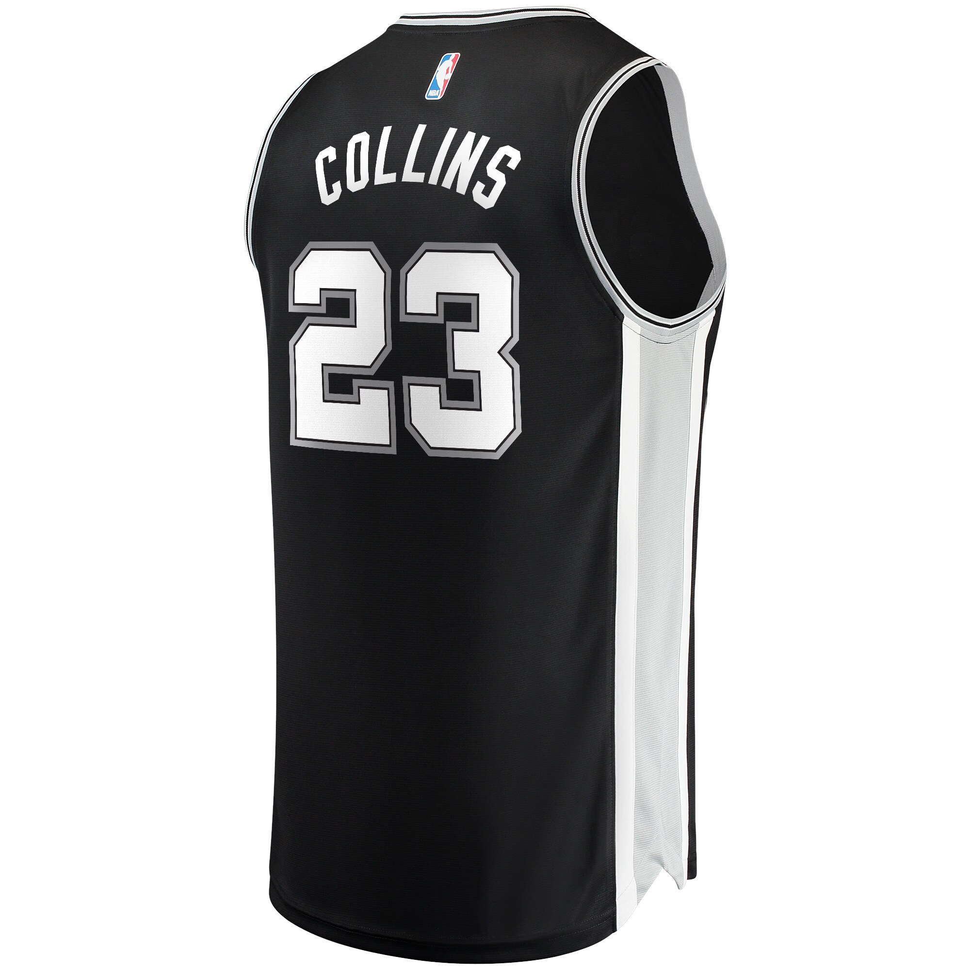 Zach Collins San Antonio Spurs Fanatics Branded 2021/22 Fast Break Replica Jersey - Icon Edition - Black - vstockx