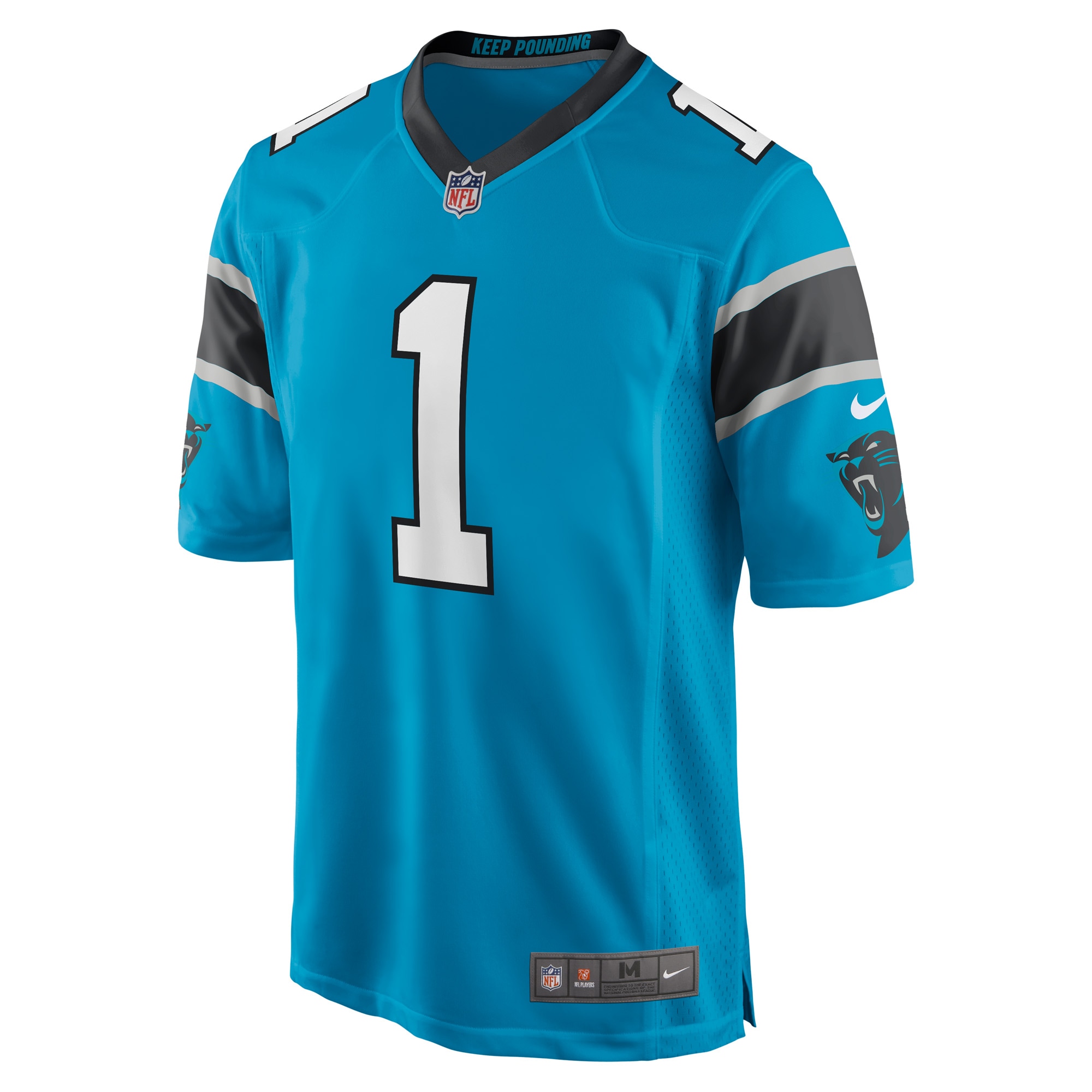 Cam Newton Carolina Panthers Nike Alternate Player Game Jersey - Blue - vstockx