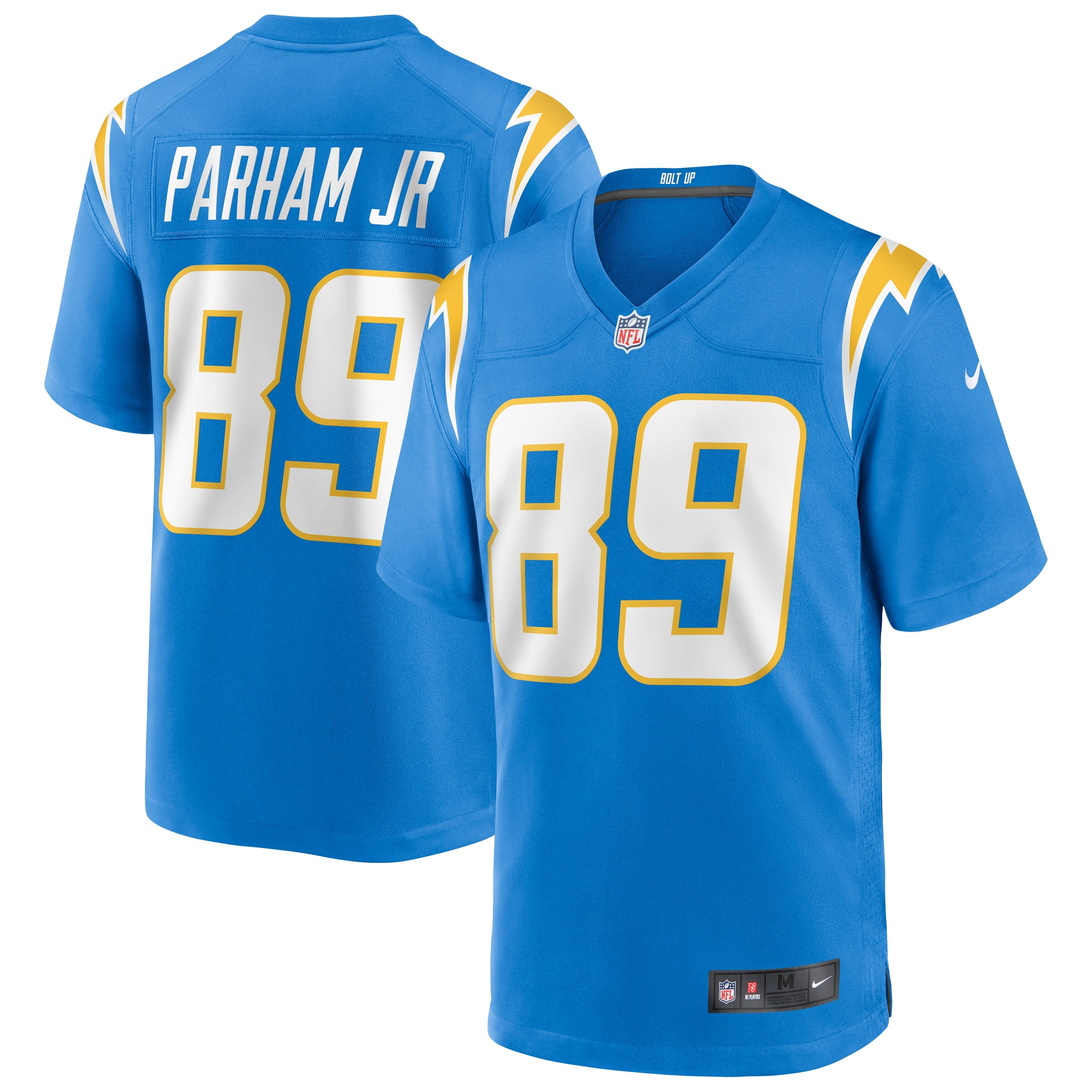 Men's Nike Donald Parham Jr. Powder Blue Los Angeles Chargers Game Jersey - vstockx