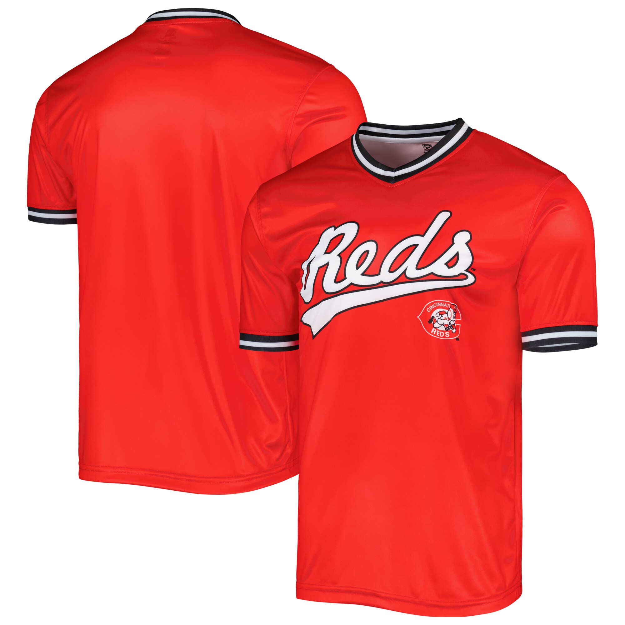 Cincinnati Reds Stitches Cooperstown Collection Team Jersey - Red - vstockx