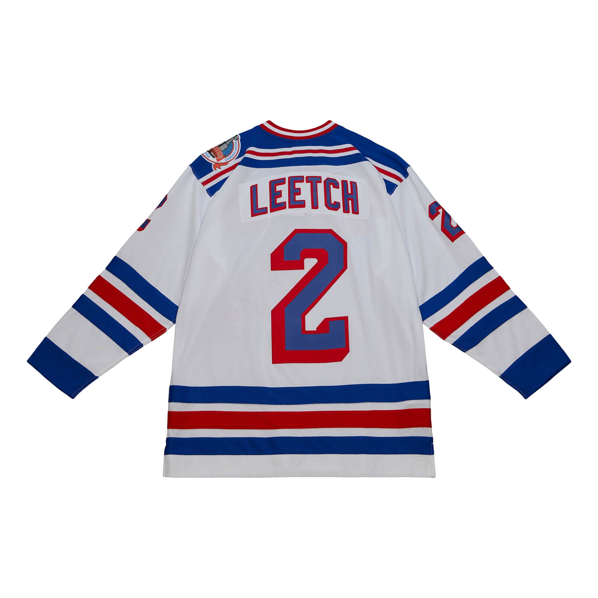 Blue Line Brian Leetch New York Rangers 1993 Jersey - vstockx