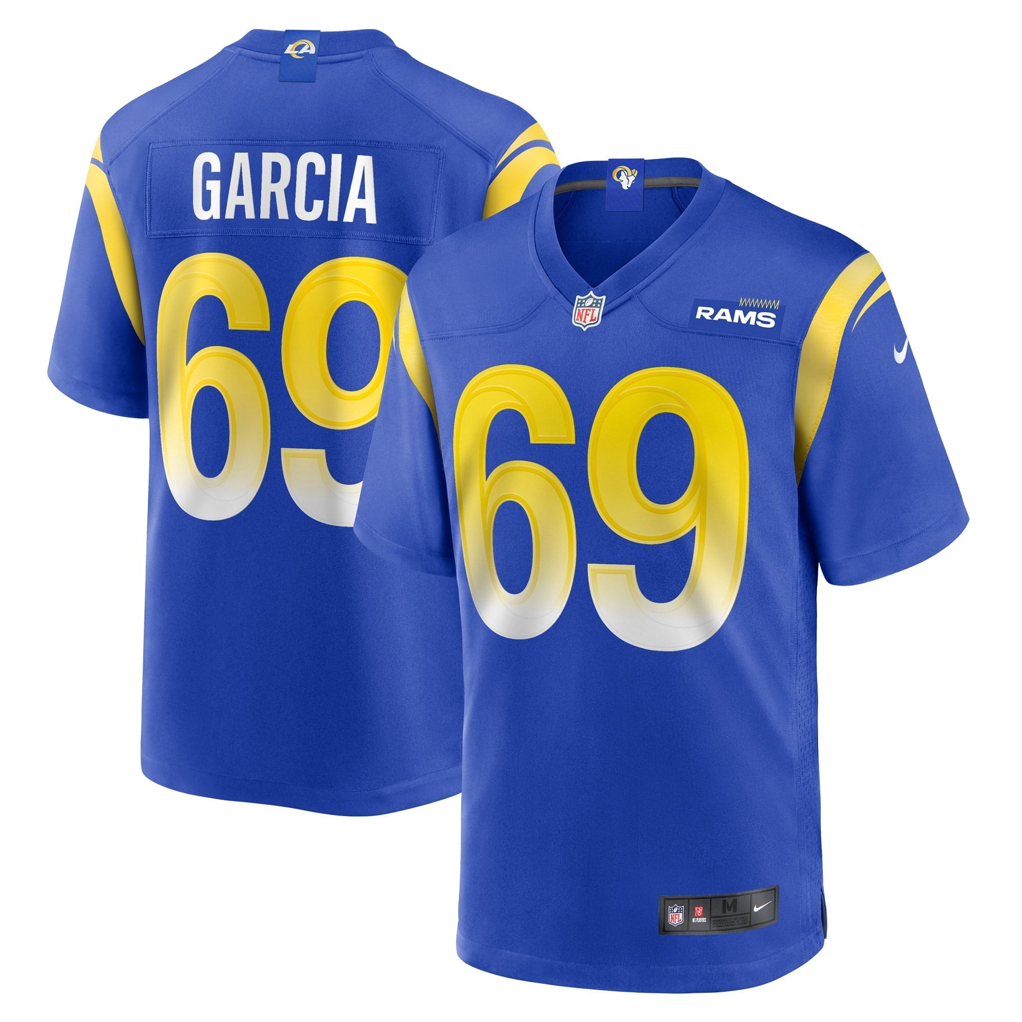 Men's Nike Elijah Garcia Royal Los Angeles Rams Game Player Jersey - vstockx