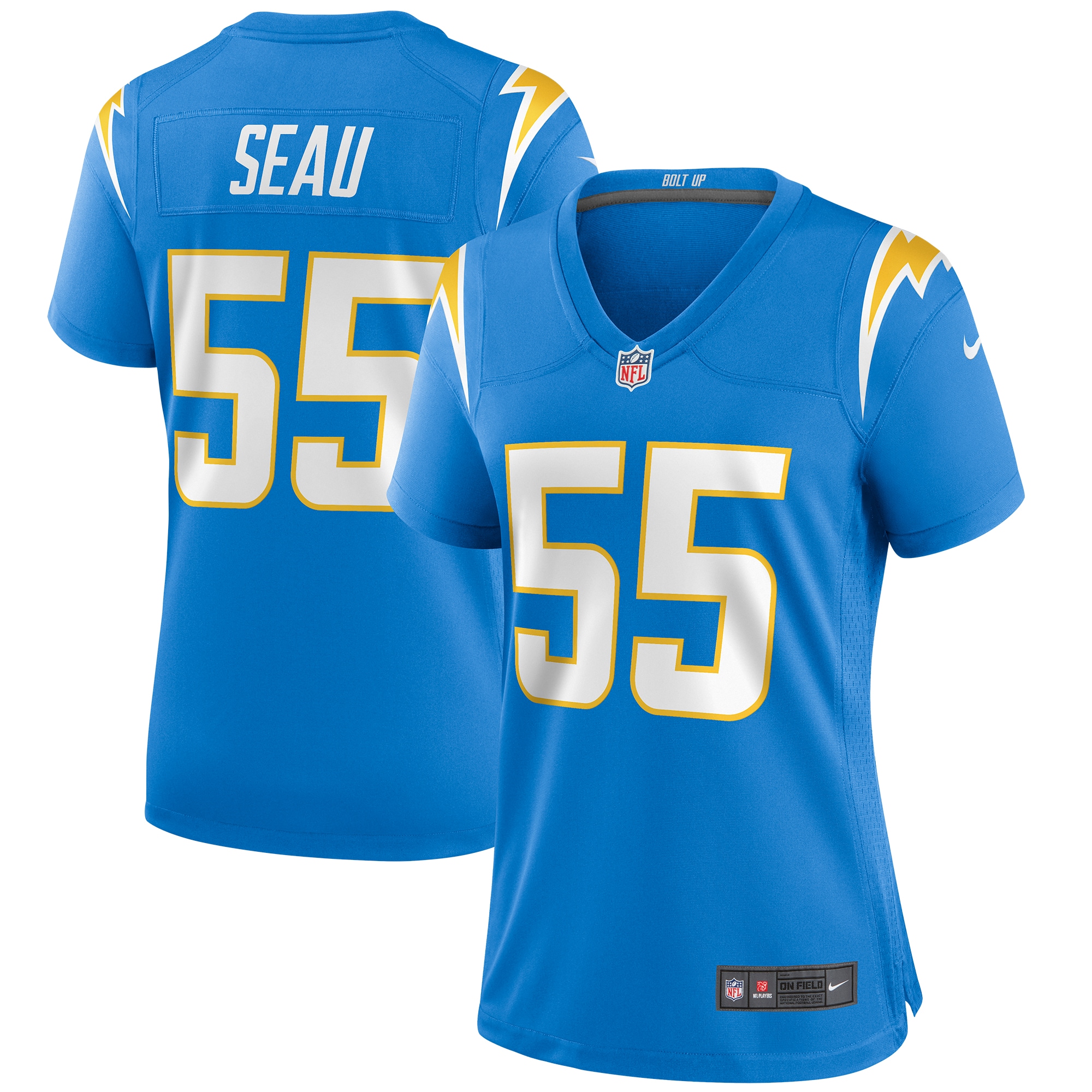 Junior Seau Los Angeles Chargers Nike Women's Game Retired Player Jersey - Powder Blue - vstockx