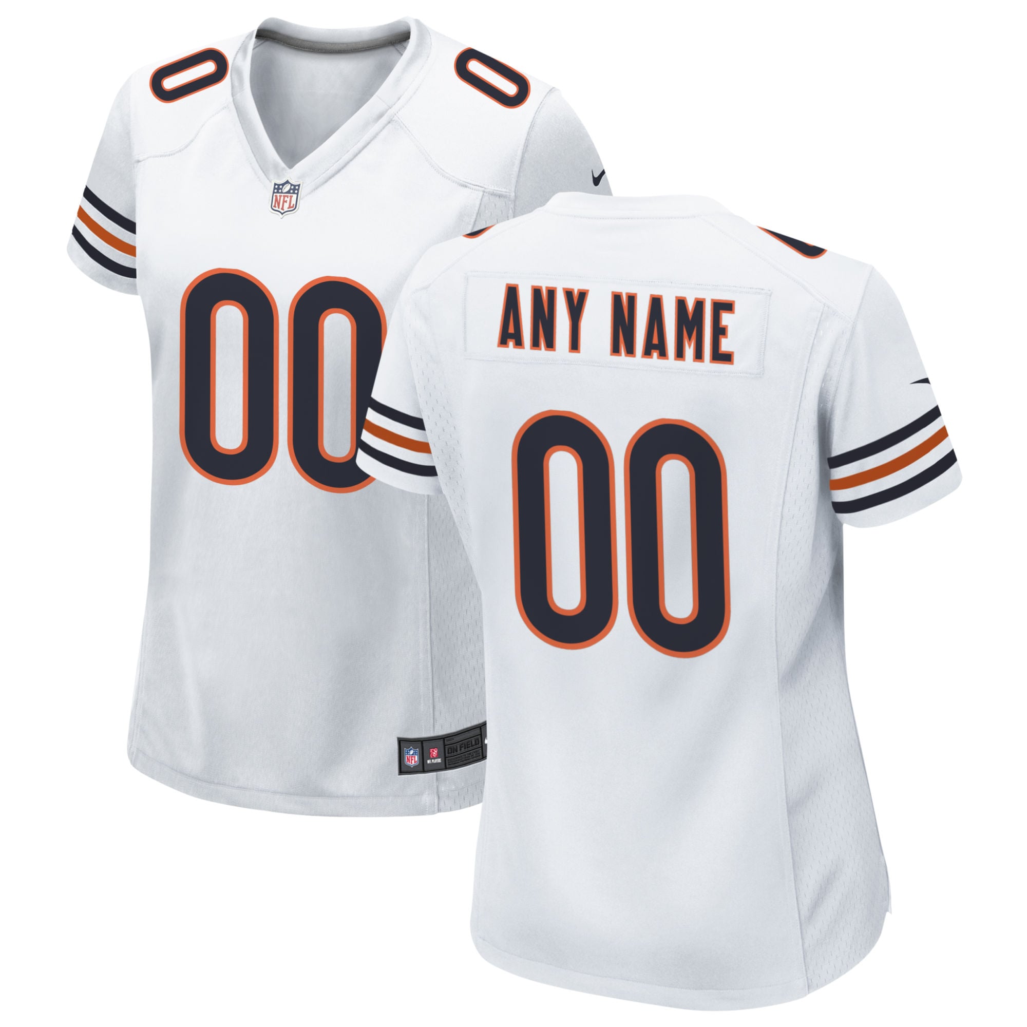 Chicago Bears Nike Women's Custom Game Jersey - White - vstockx