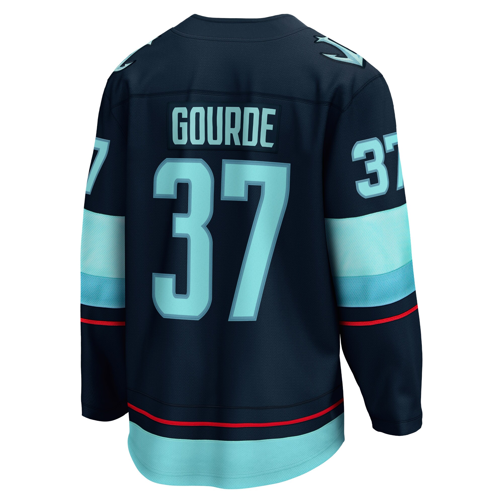Yanni Gourde Seattle Kraken Fanatics Branded Home Premier Breakaway Player Jersey - Deep Sea Blue - vstockx