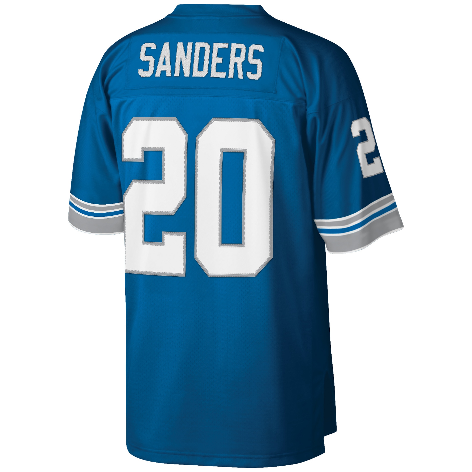 Barry Sanders Detroit Lions Mitchell & Ness Big & Tall 1996 Retired Player Replica Jersey - Blue - vstockx