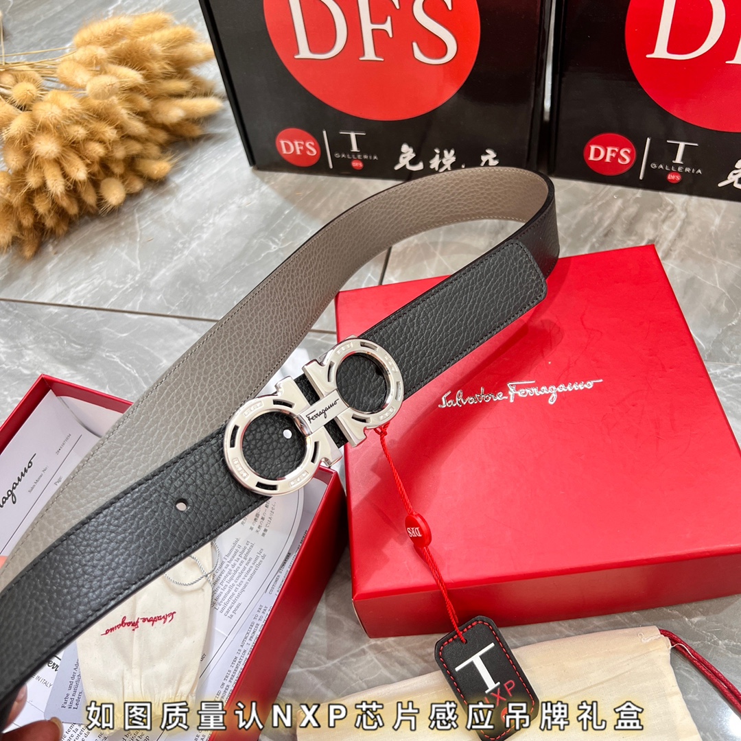 Streetwear Belt Ferragamo 319808 size:3.5cm - vstockx