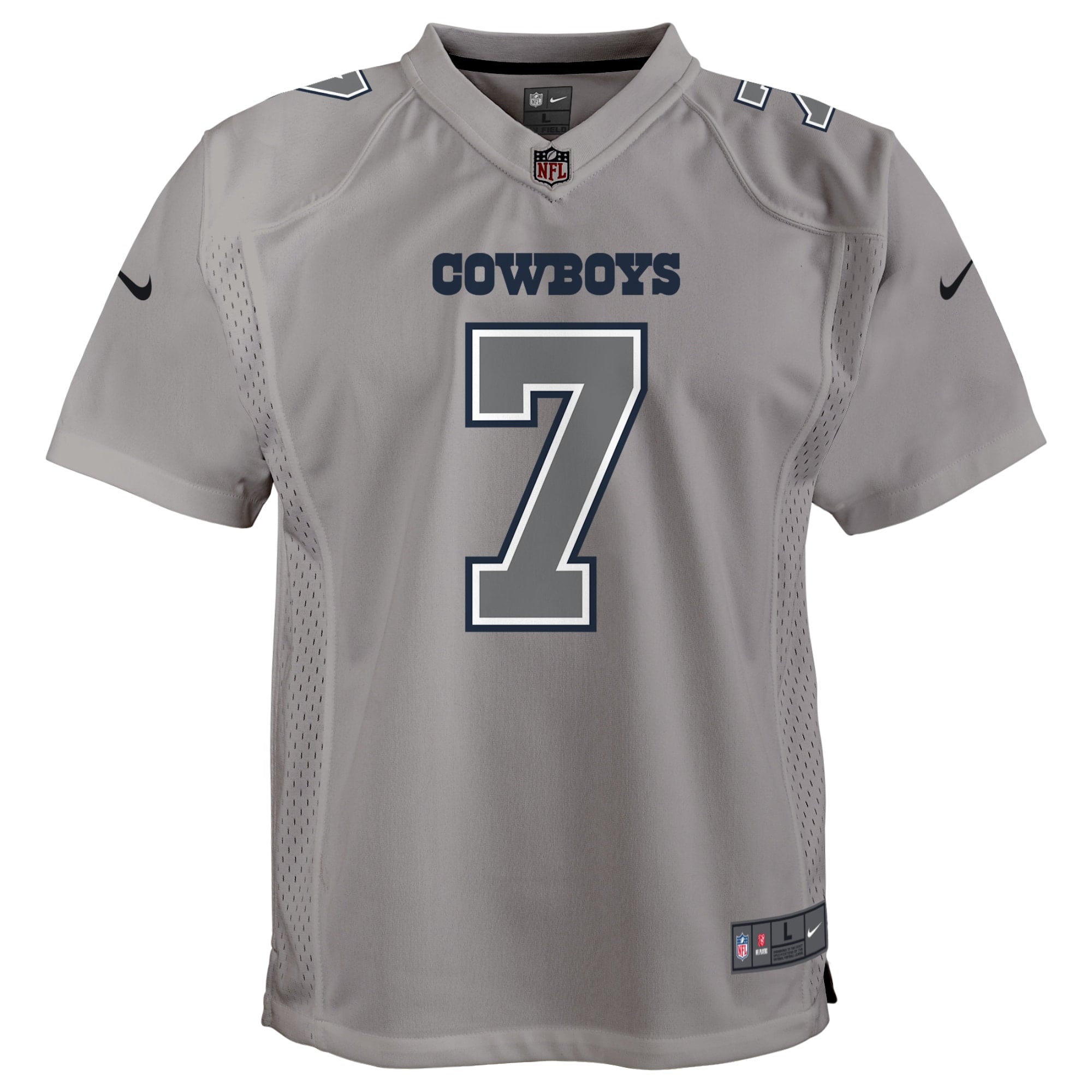 Youth Nike Trevon Diggs Gray Dallas Cowboys Atmosphere Game Jersey - vstockx