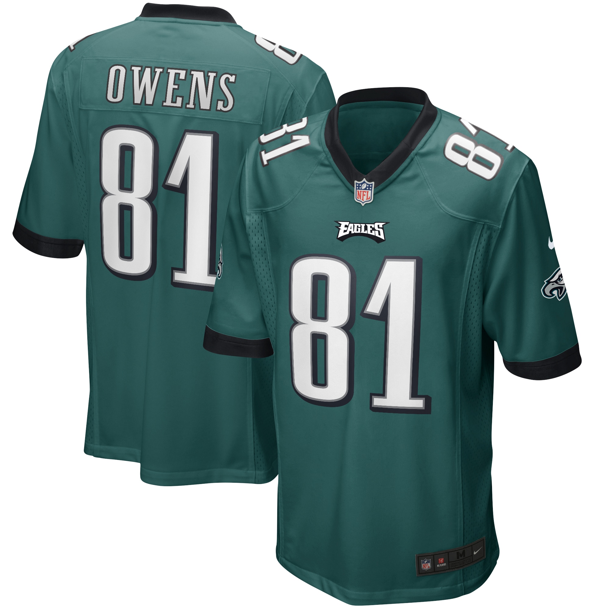 Terrell Owens Philadelphia Eagles Nike Game Retired Player Jersey - Midnight Green - vstockx